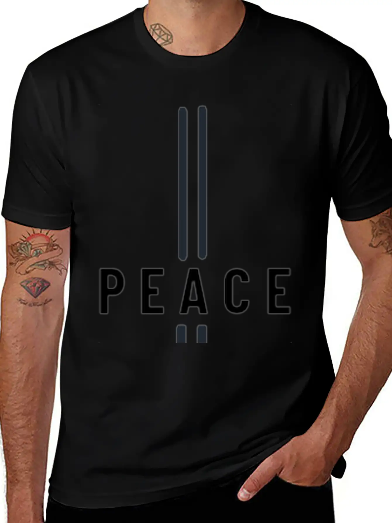Spread Peace With Our Signature 'Peace' Design Stylish Everyday T-Shirt – Unisex Basic Cotton Tee
