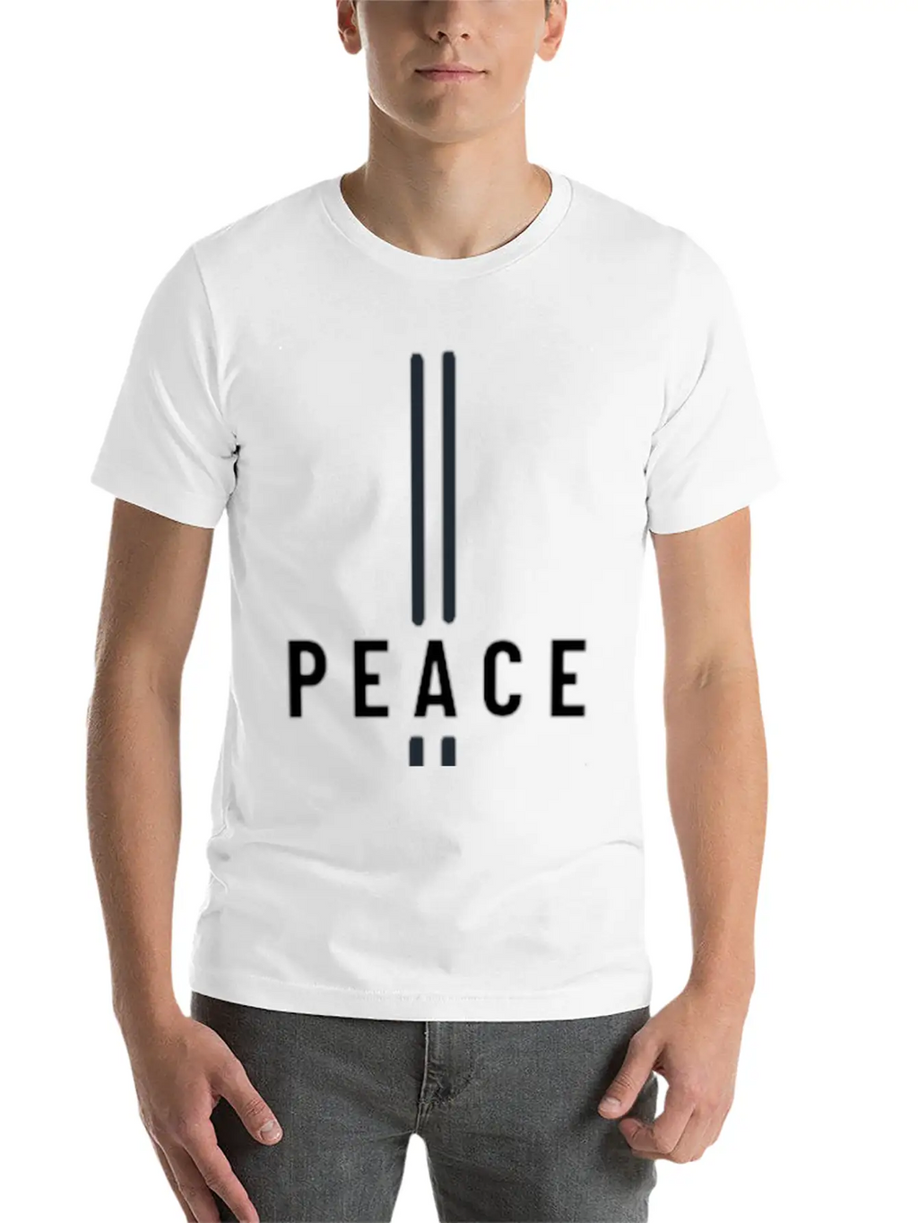 Spread Peace With Our Signature 'Peace' Design Stylish Everyday T-Shirt – Unisex Basic Cotton Tee