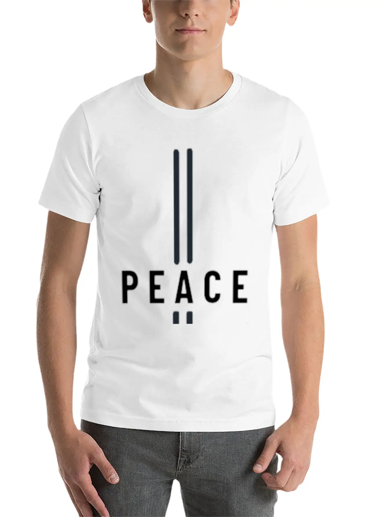 Spread Peace With Our Signature 'Peace' Design Stylish Everyday T-Shirt – Unisex Basic Cotton Tee