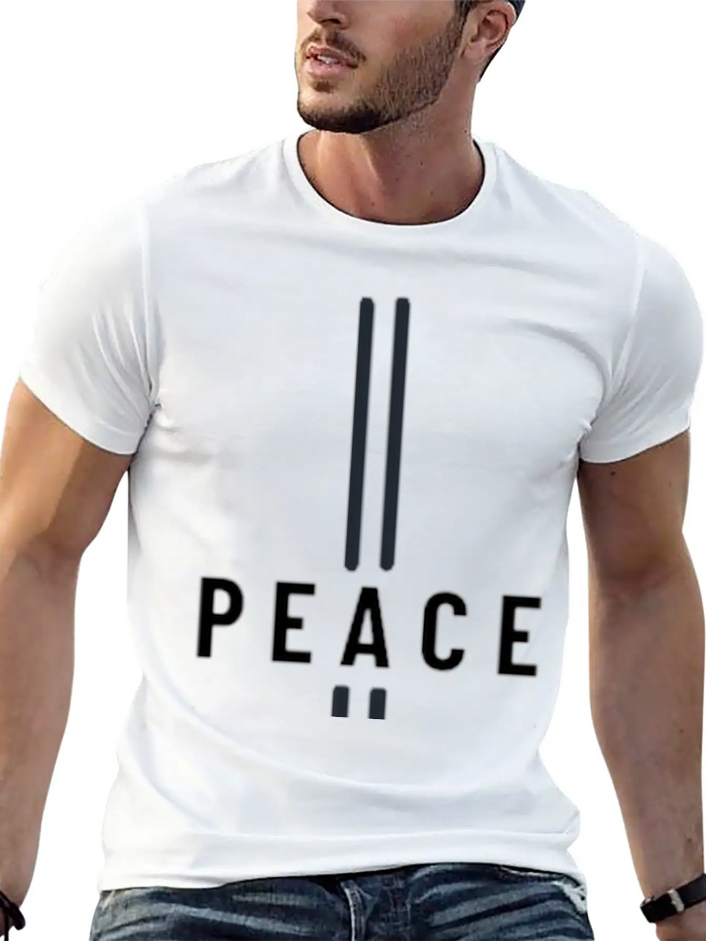 Spread Peace With Our Signature 'Peace' Design Stylish Everyday T-Shirt – Unisex Basic Cotton Tee