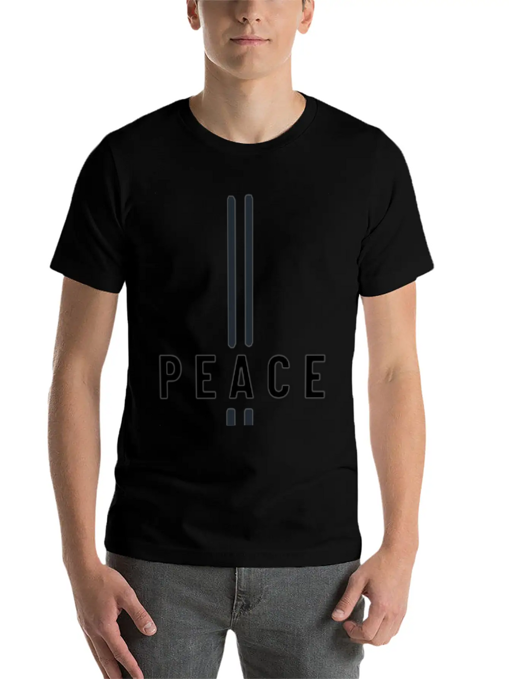 Spread Peace With Our Signature 'Peace' Design Stylish Everyday T-Shirt – Unisex Basic Cotton Tee