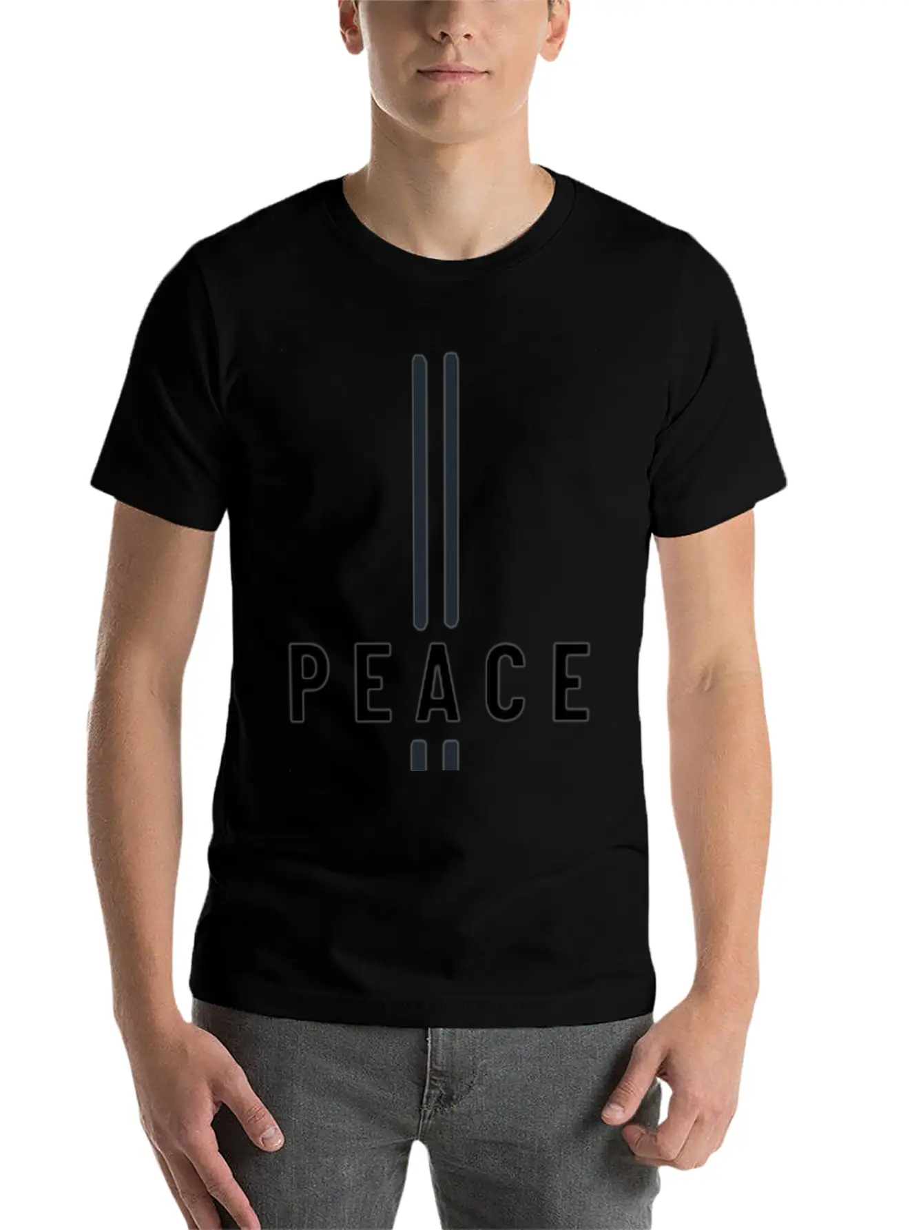 Spread Peace With Our Signature 'Peace' Design Stylish Everyday T-Shirt – Unisex Basic Cotton Tee