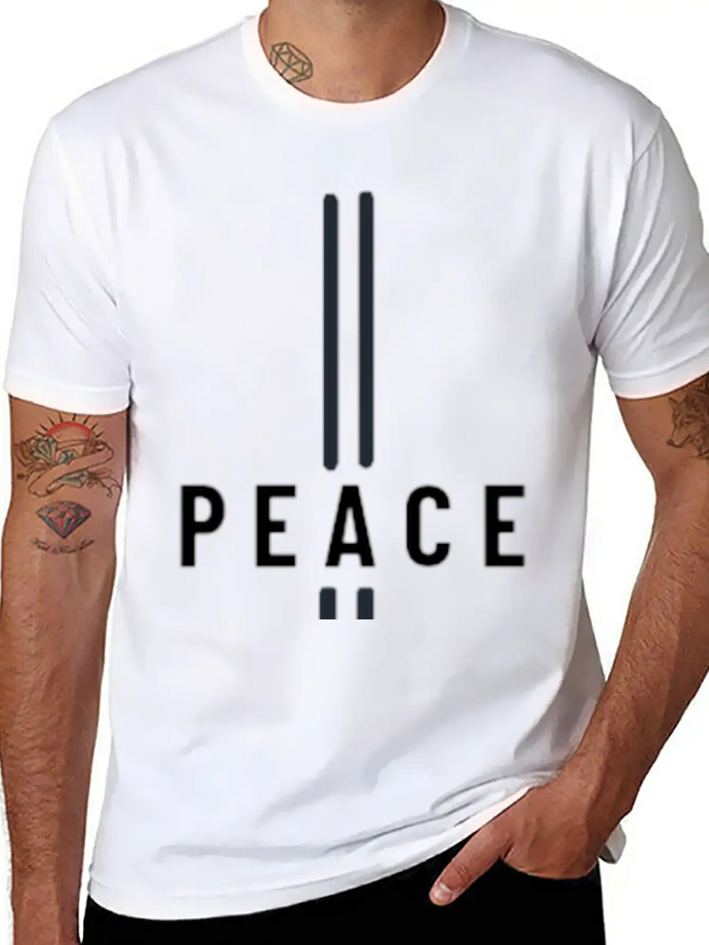 Spread Peace With Our Signature 'Peace' Design Stylish Everyday T-Shirt – Unisex Basic Cotton Tee