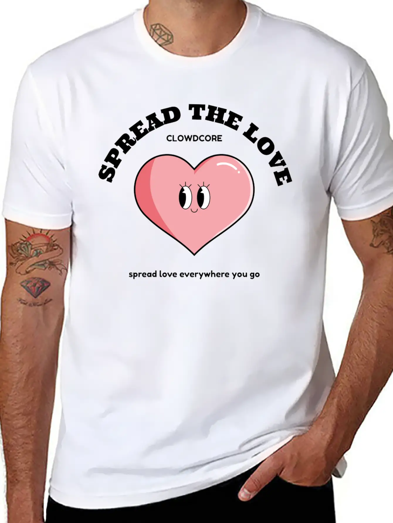 SPREAD THE LOVE Unisex Casual T-Shirt – Clean Design For Daily Comfort