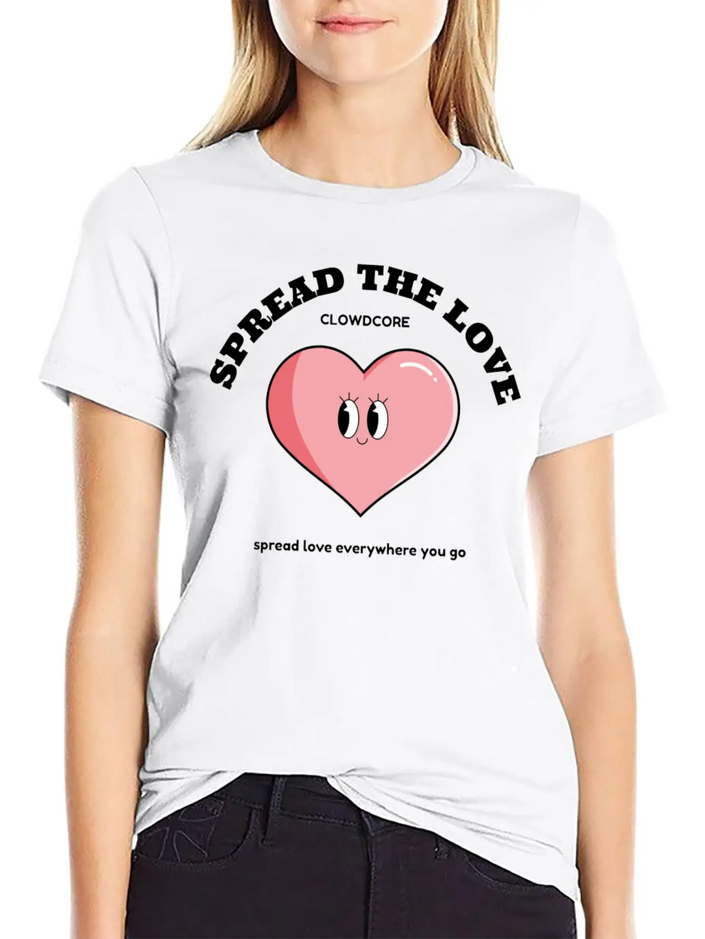 SPREAD THE LOVE Unisex Casual T-Shirt – Clean Design For Daily Comfort