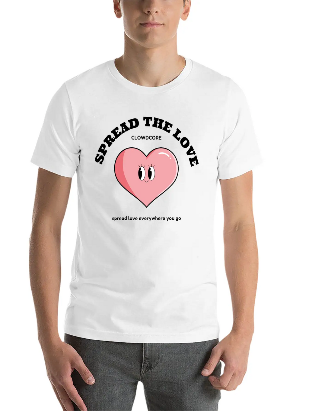 SPREAD THE LOVE Unisex Casual T-Shirt – Clean Design For Daily Comfort