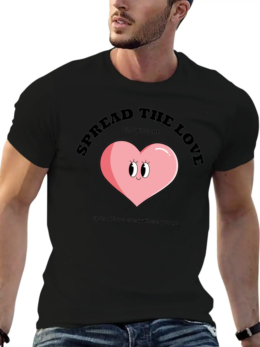 SPREAD THE LOVE Unisex Casual T-Shirt – Clean Design For Daily Comfort