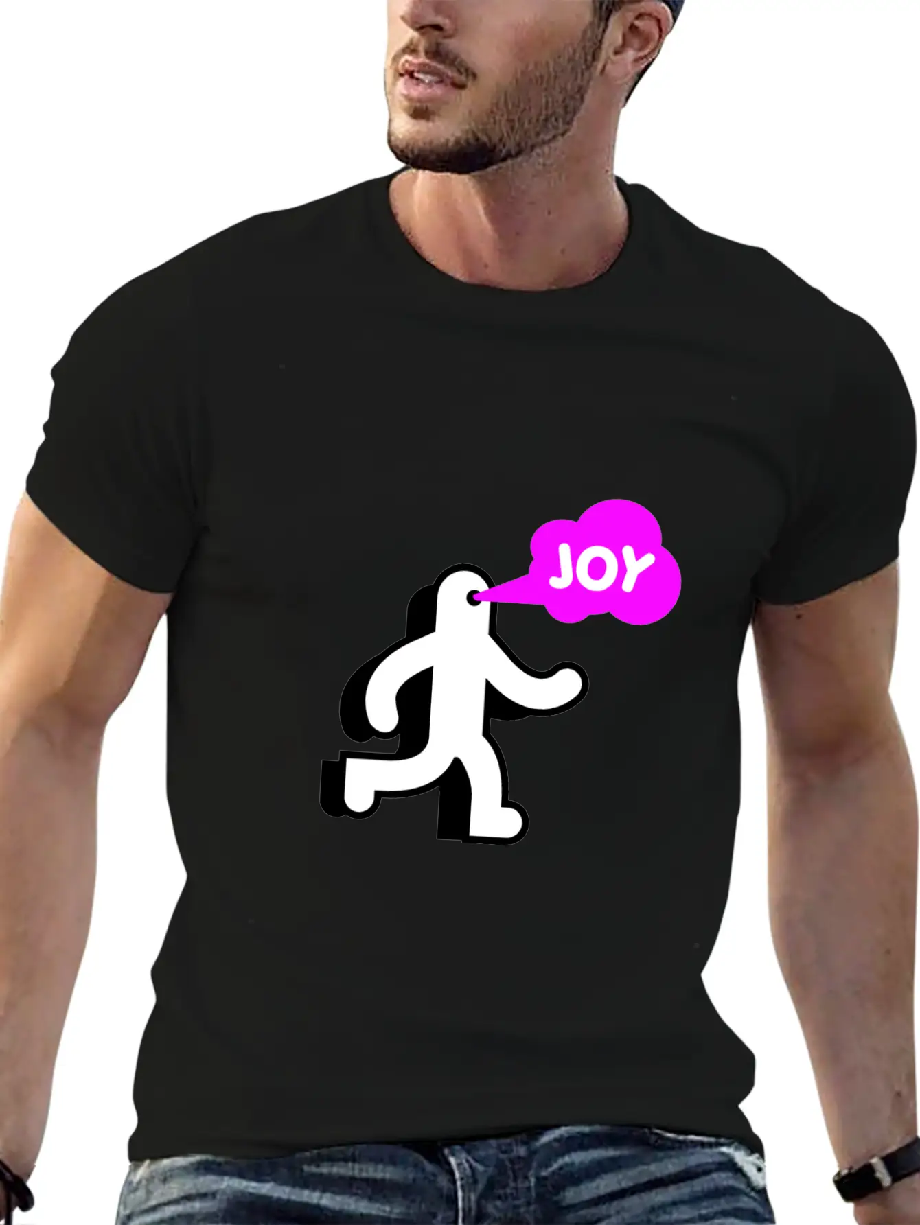 Spreading JOY Essential Cotton Tee For Daily Outfits – Unisex Style