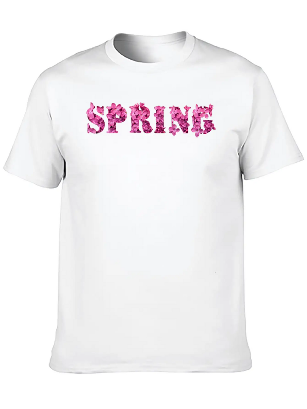 Spring Flower Purple Lilac Spring Typography Classic Fit Graphic Tee For Daily Comfort – Unisex Cotton Shirt