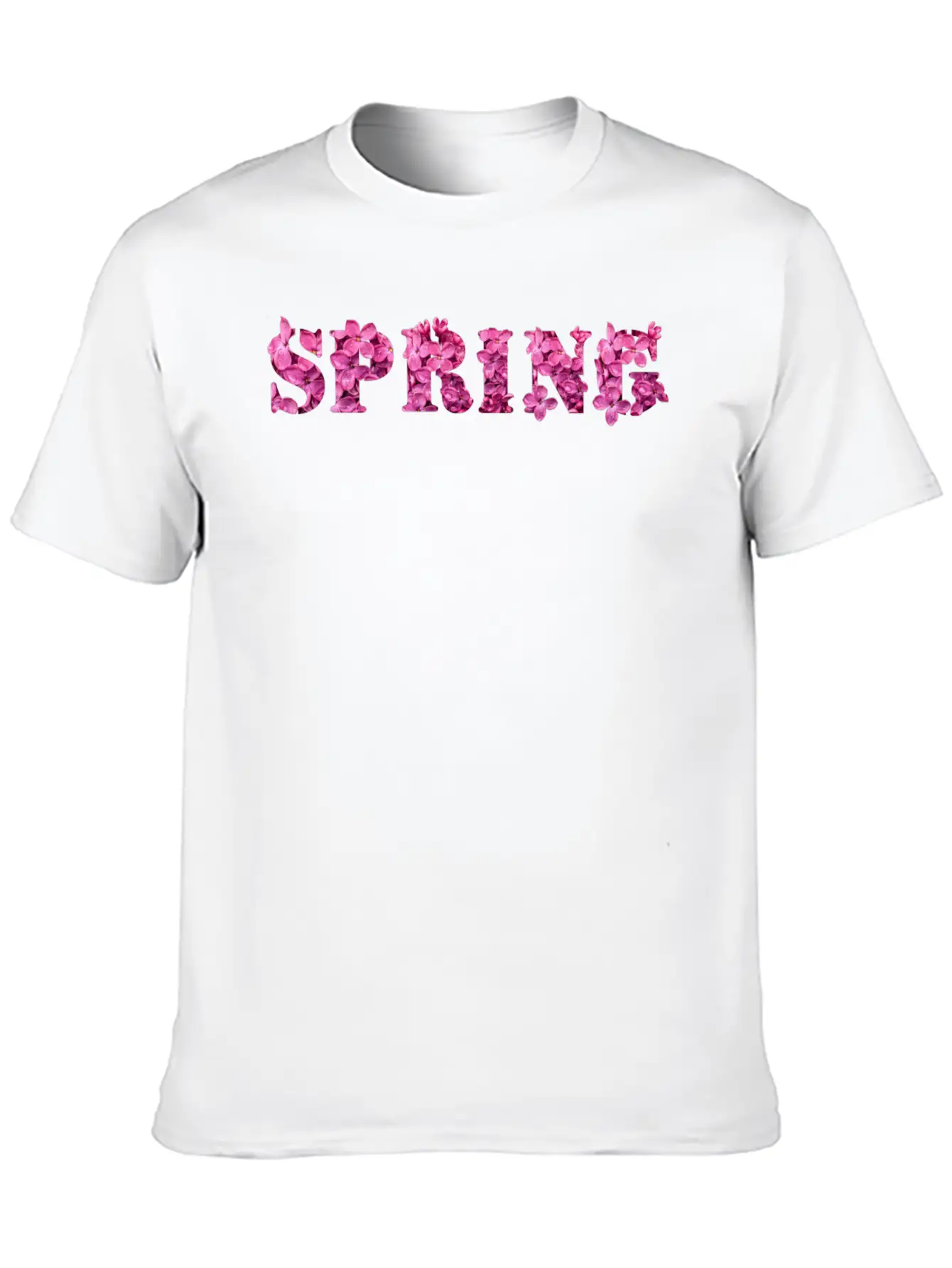 Spring Flower Purple Lilac Spring Typography Classic Fit Graphic Tee For Daily Comfort – Unisex Cotton Shirt