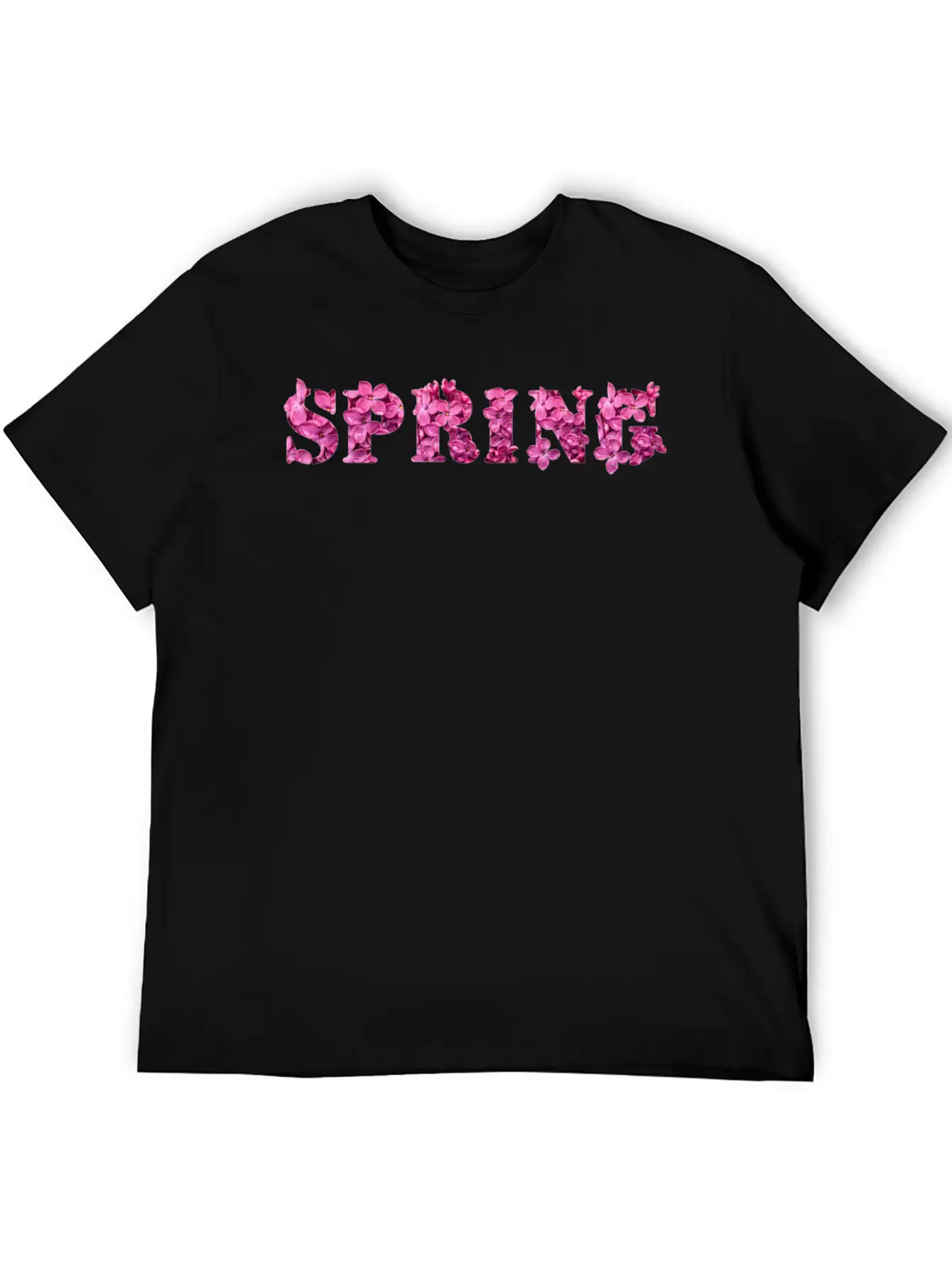 Spring Flower Purple Lilac Spring Typography Classic Fit Graphic Tee For Daily Comfort – Unisex Cotton Shirt