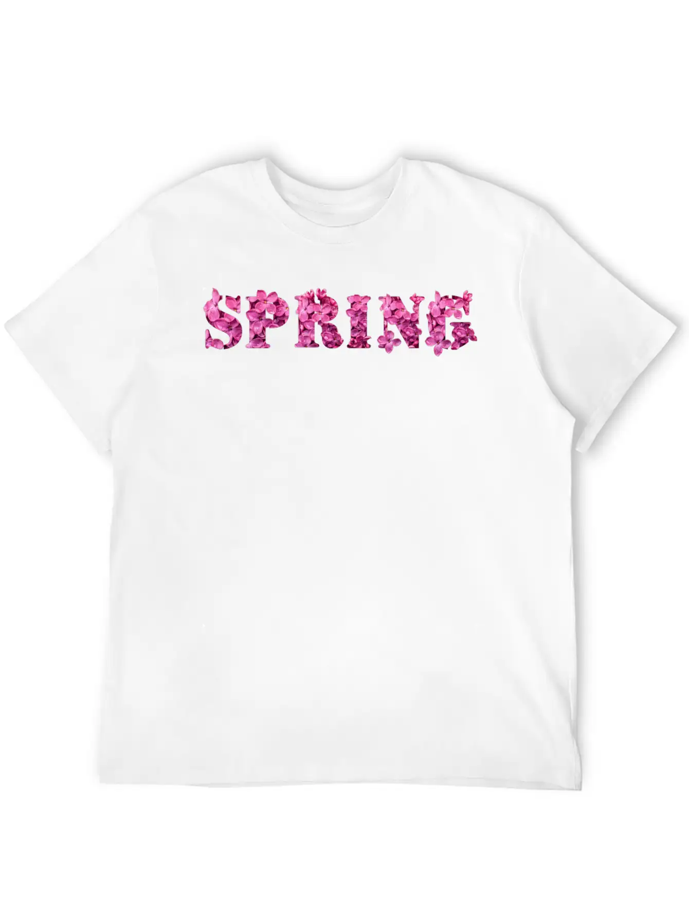 Spring Flower Purple Lilac Spring Typography Classic Fit Graphic Tee For Daily Comfort – Unisex Cotton Shirt