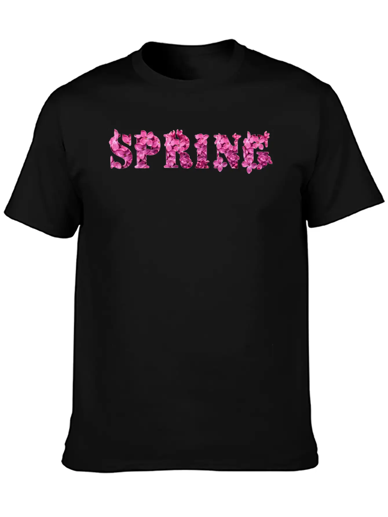 Spring Flower Purple Lilac Spring Typography Classic Fit Graphic Tee For Daily Comfort – Unisex Cotton Shirt