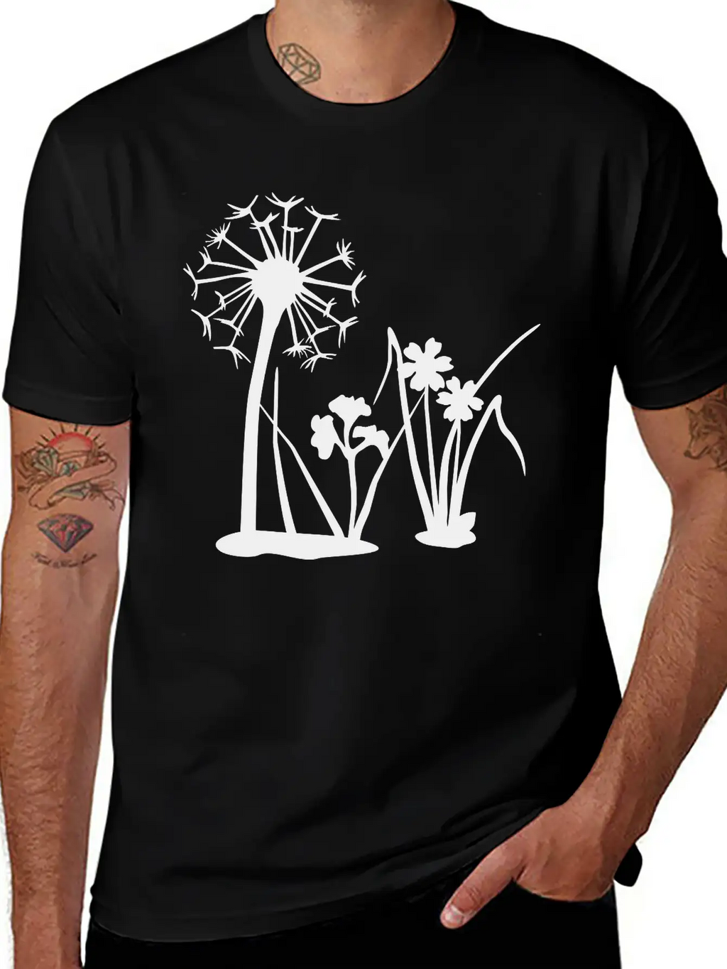 Spring Flowers, Nature Casual Graphic T-Shirt – Simple And Comfortable Daily Wear