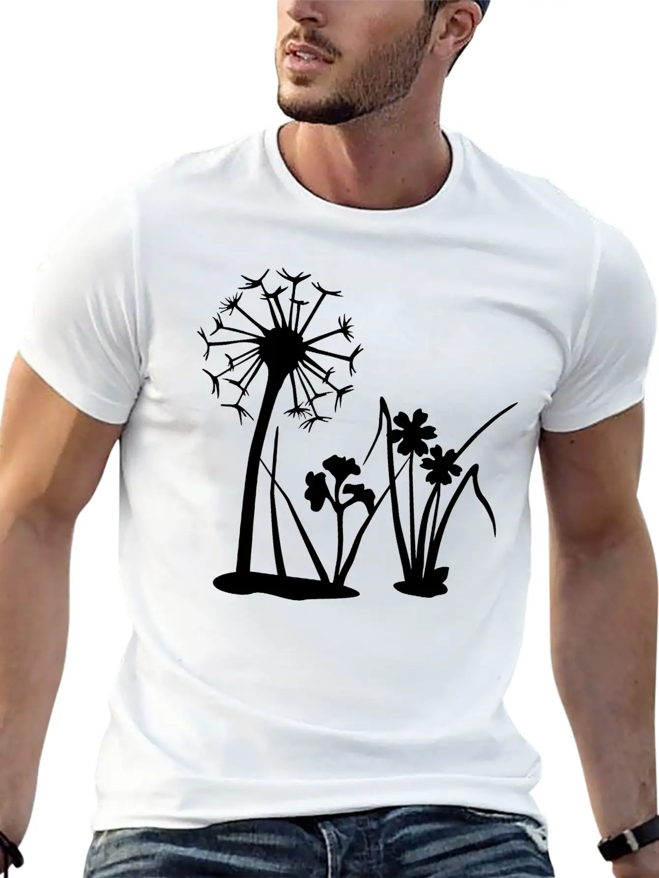 Spring Flowers, Nature Casual Graphic T-Shirt – Simple And Comfortable Daily Wear