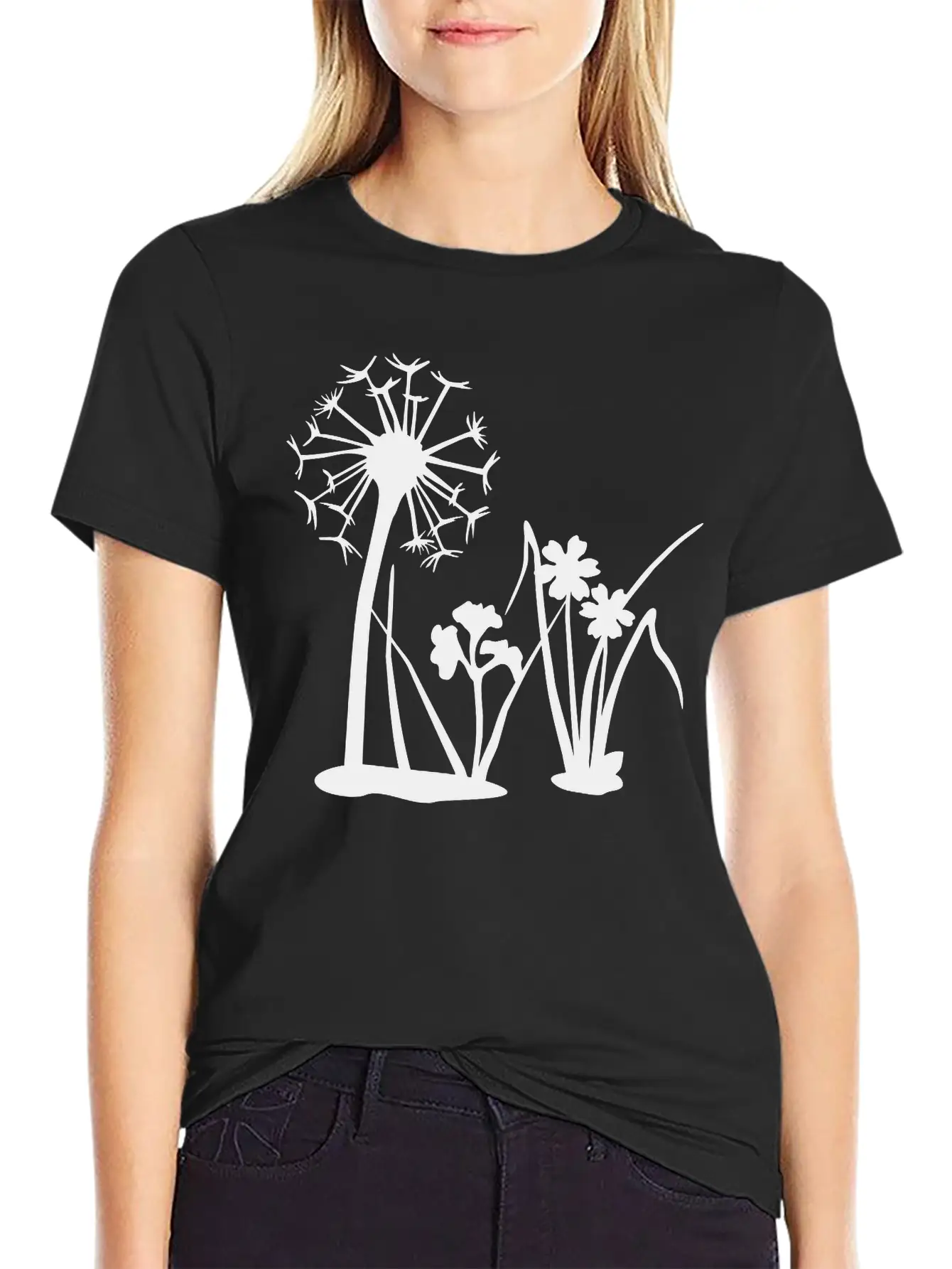 Spring Flowers, Nature Casual Graphic T-Shirt – Simple And Comfortable Daily Wear