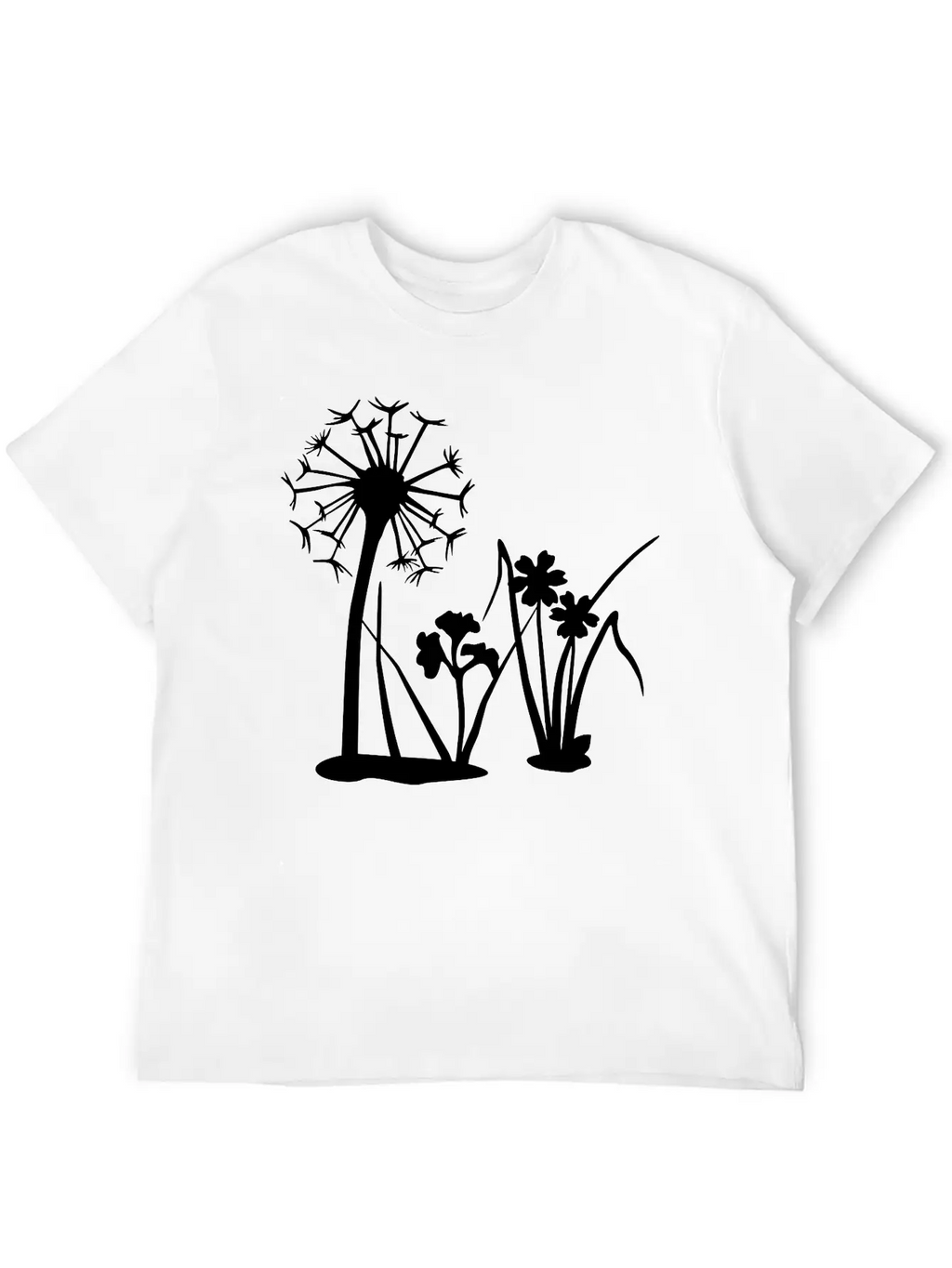 Spring Flowers, Nature Casual Graphic T-Shirt – Simple And Comfortable Daily Wear
