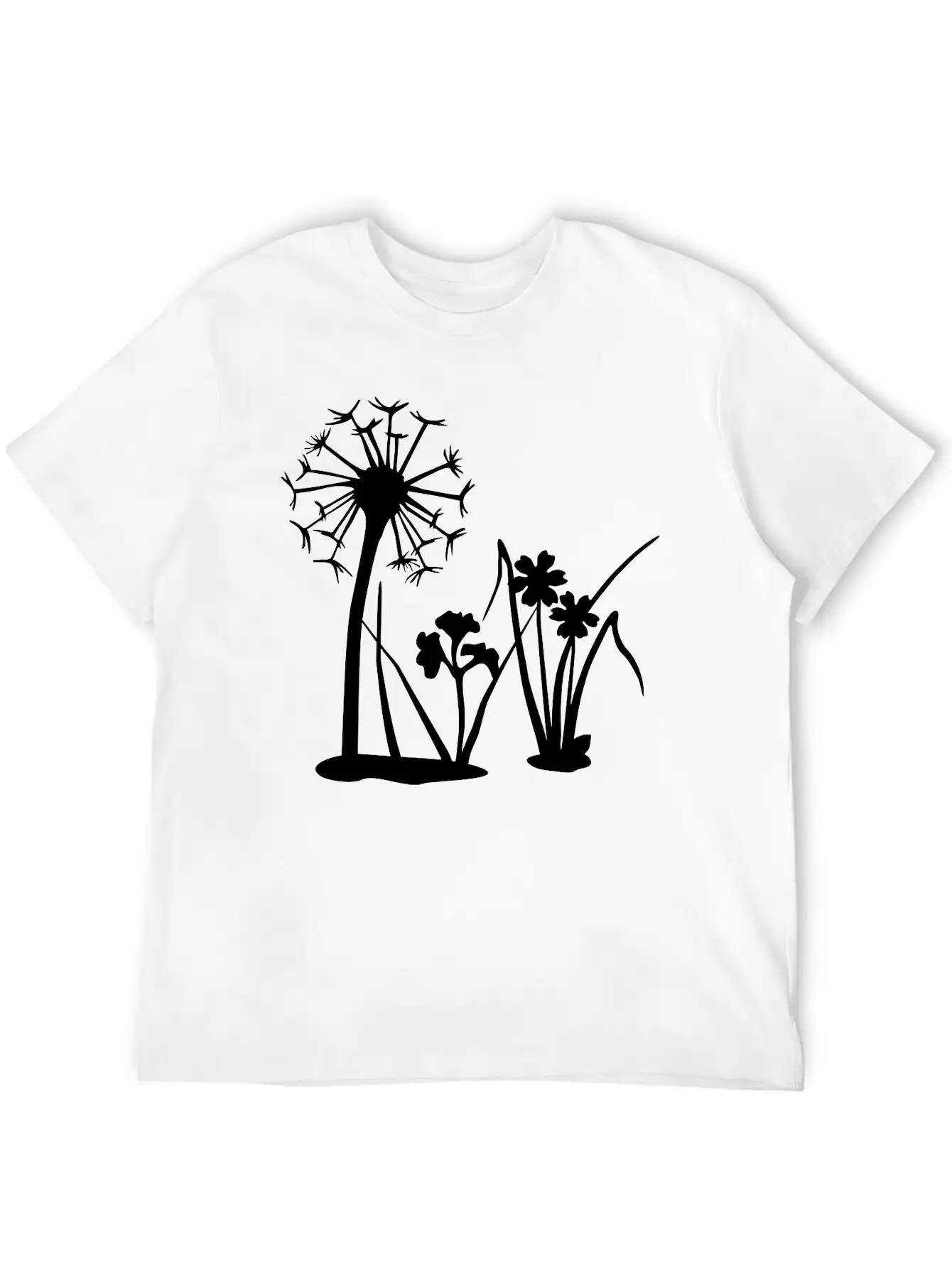 Spring Flowers, Nature Casual Graphic T-Shirt – Simple And Comfortable Daily Wear