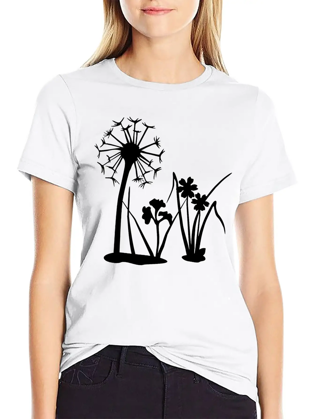 Spring Flowers, Nature Casual Graphic T-Shirt – Simple And Comfortable Daily Wear