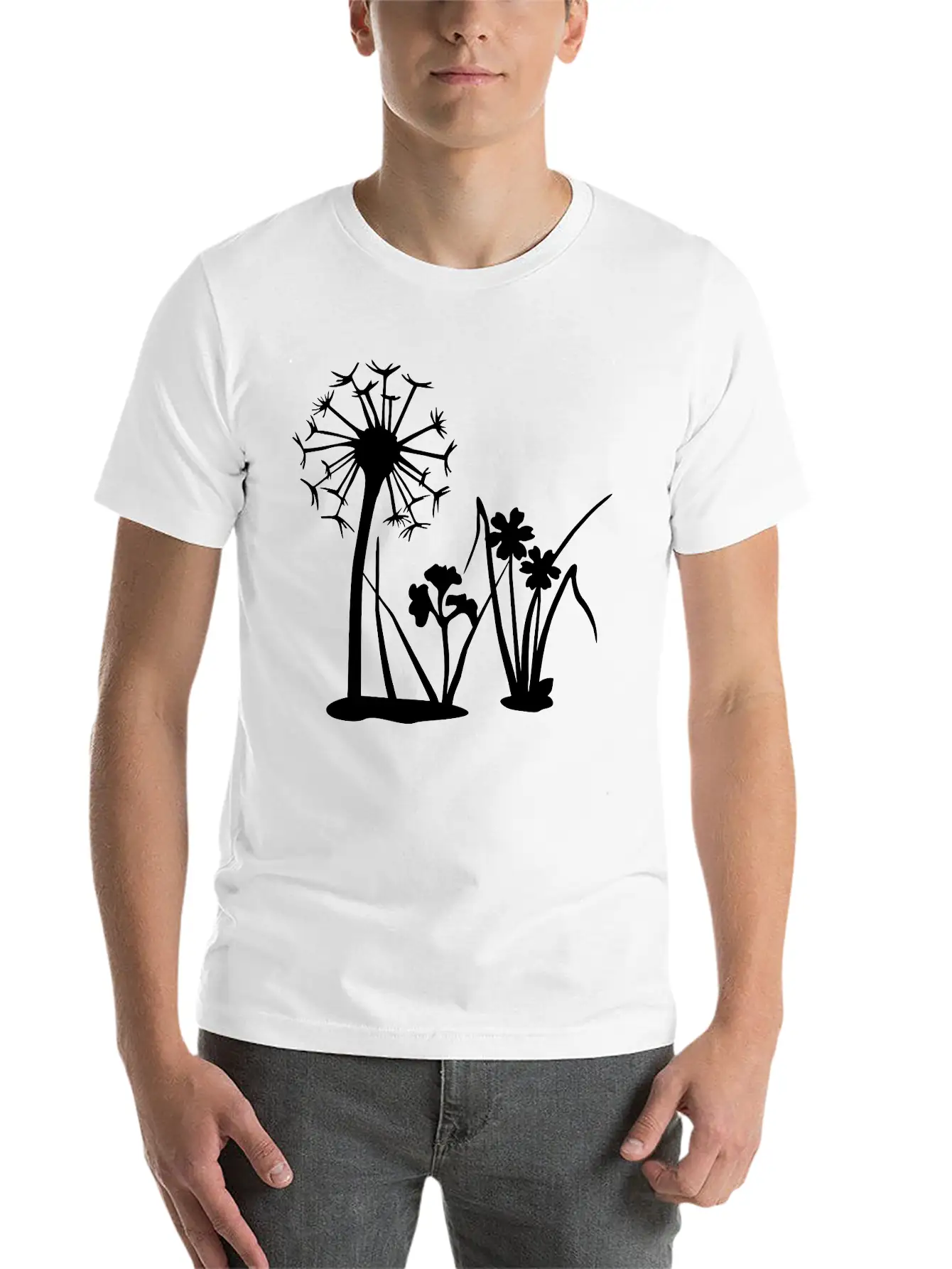 Spring Flowers, Nature Casual Graphic T-Shirt – Simple And Comfortable Daily Wear