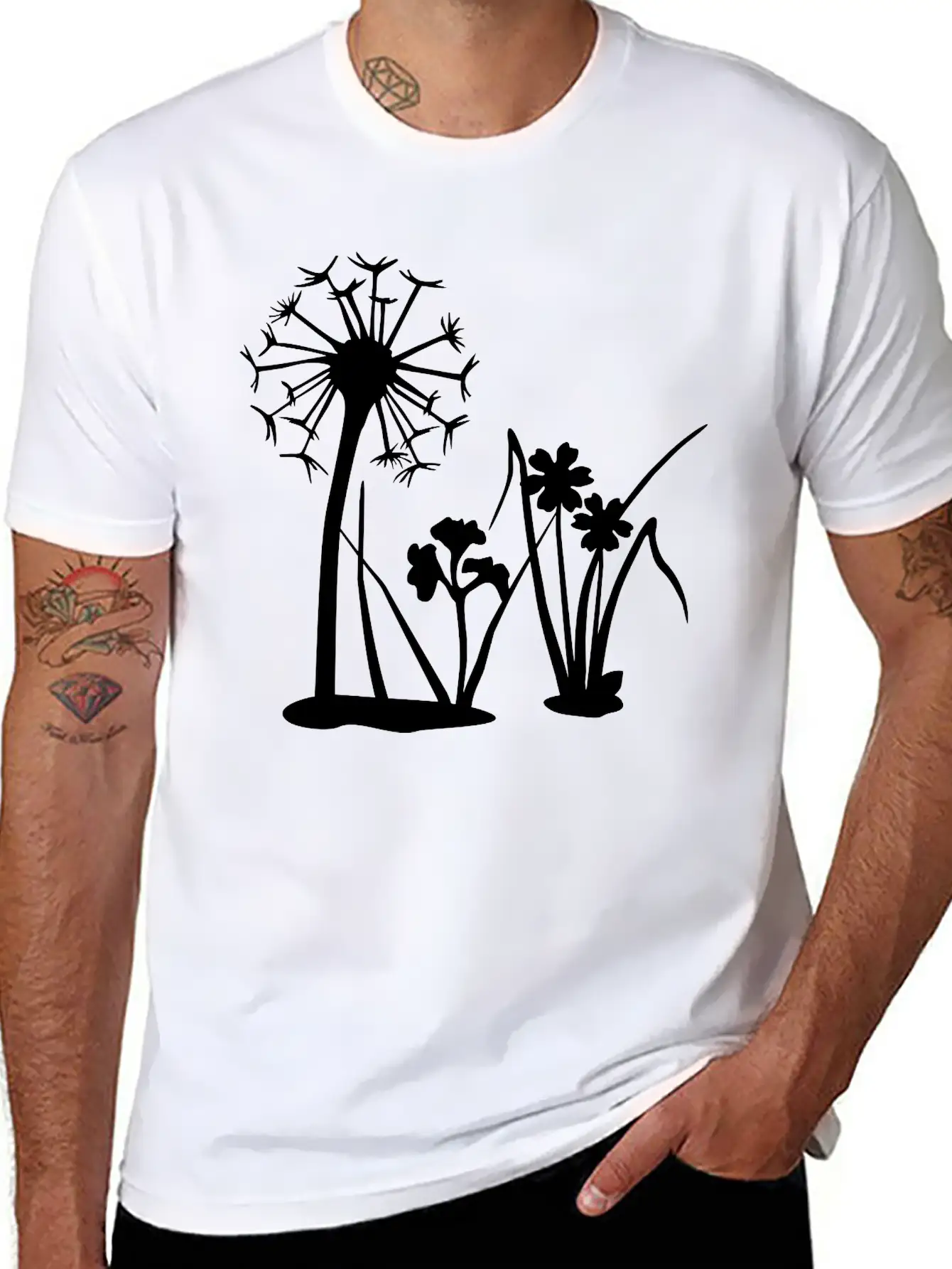 Spring Flowers, Nature Casual Graphic T-Shirt – Simple And Comfortable Daily Wear
