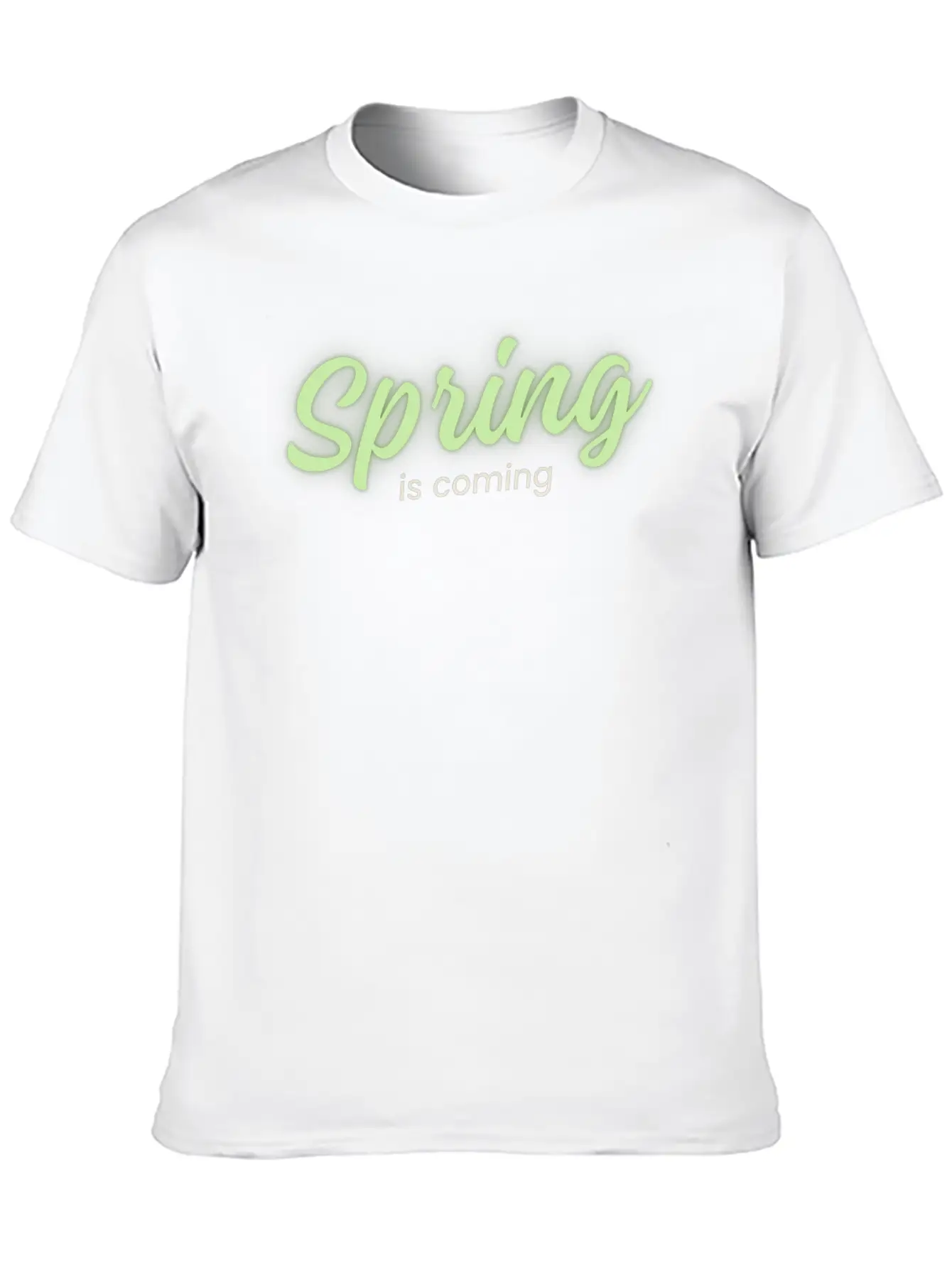 Spring Is Coming Breathable Soft Cotton T-Shirt – Timeless Casual Look
