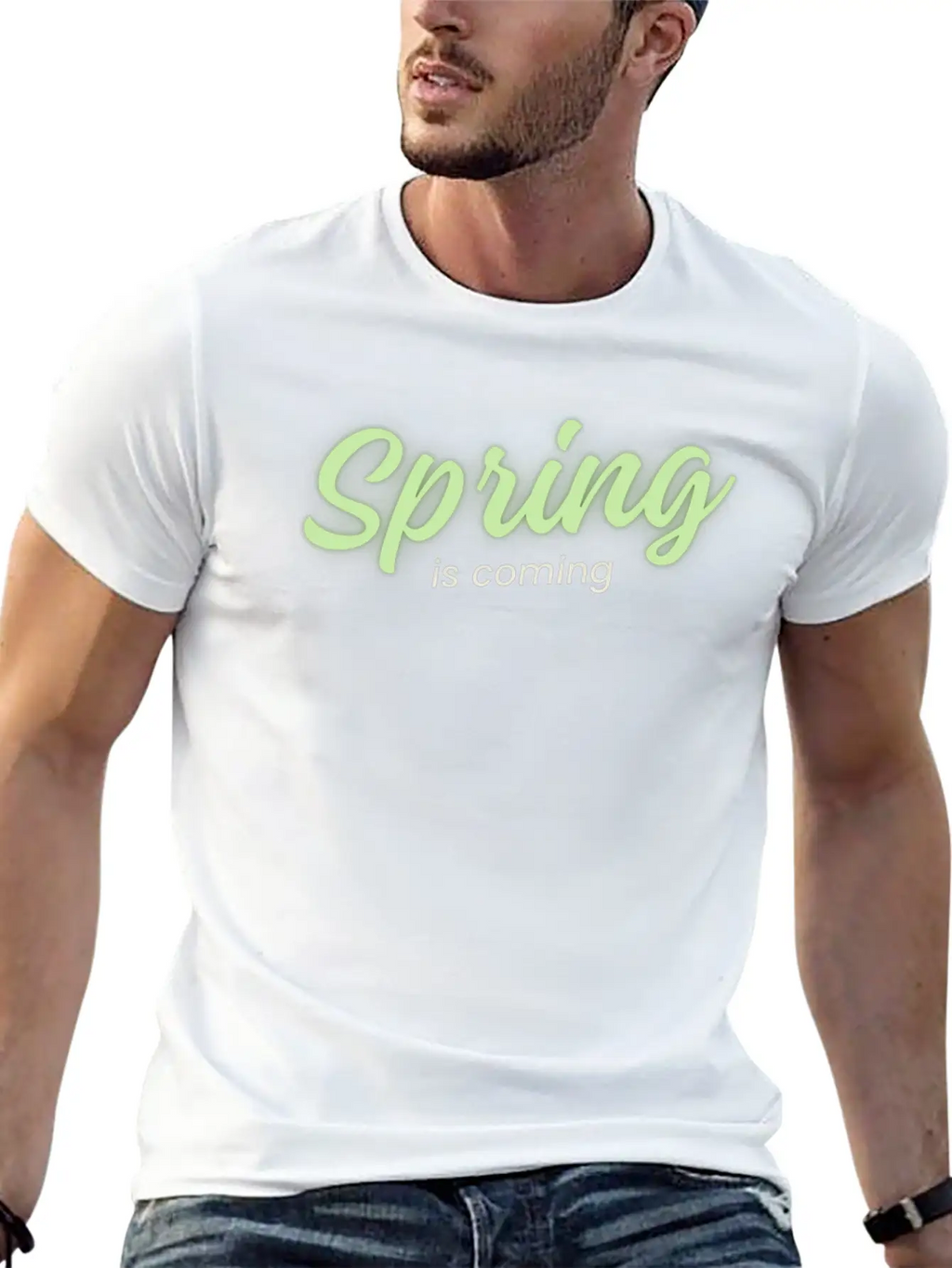 Spring Is Coming Breathable Soft Cotton T-Shirt – Timeless Casual Look