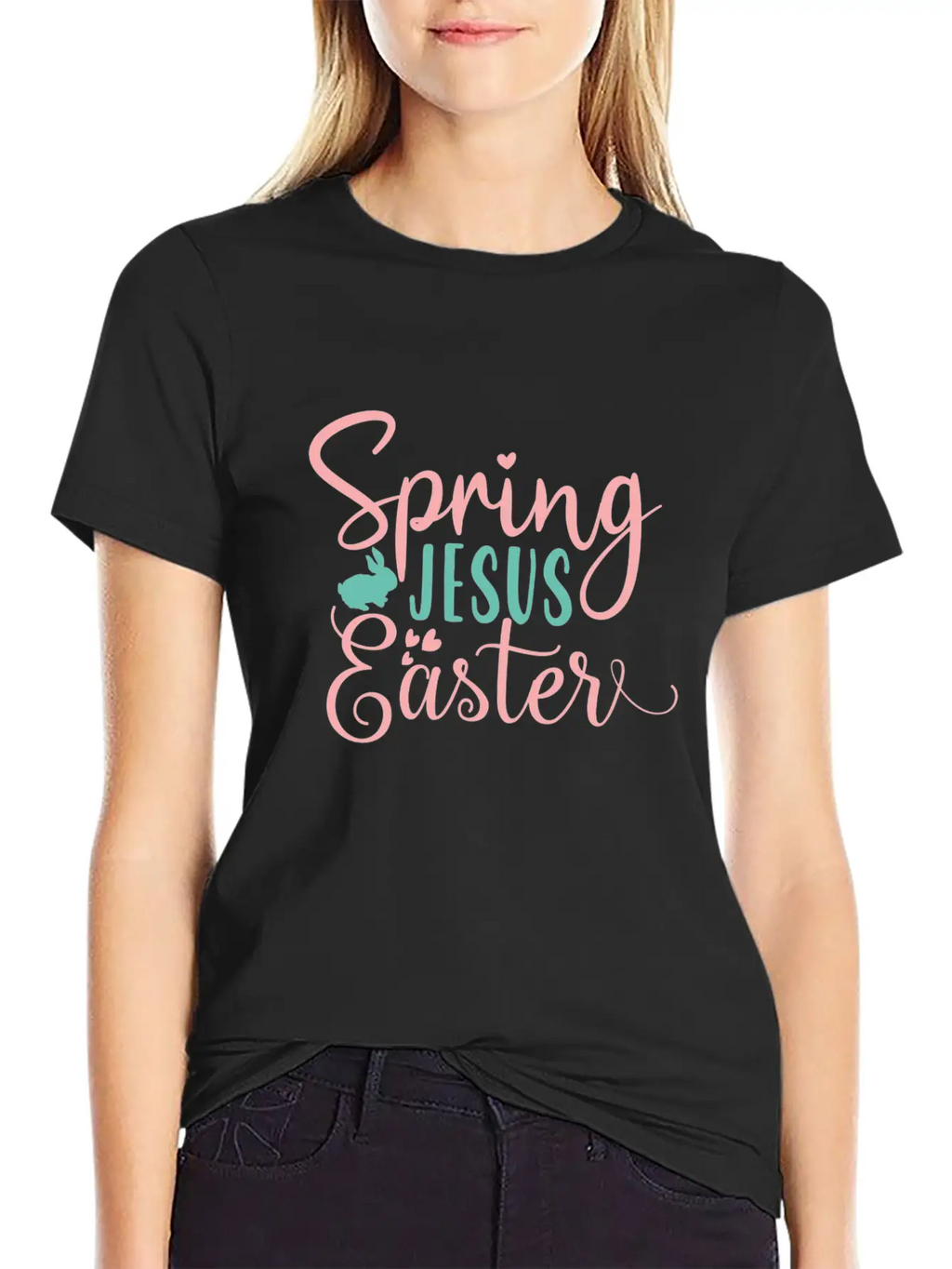 Spring Jesus Easter Unisex Casual T-Shirt – Clean Design For Daily Comfort