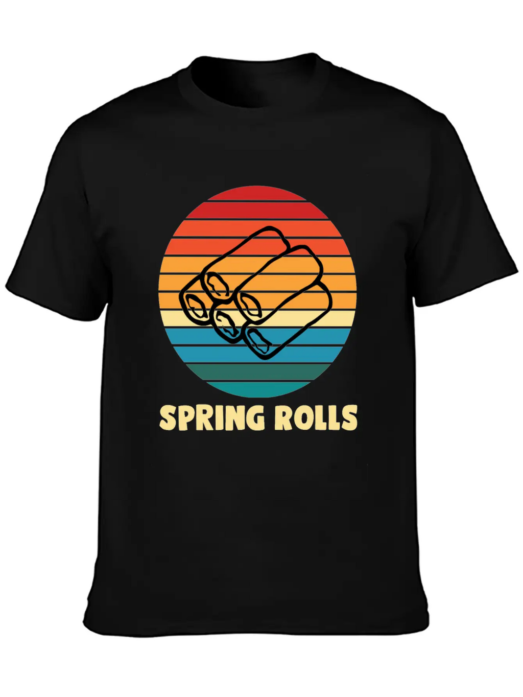 Spring Rolls Breathable Soft Cotton T-Shirt – Timeless Casual Look
