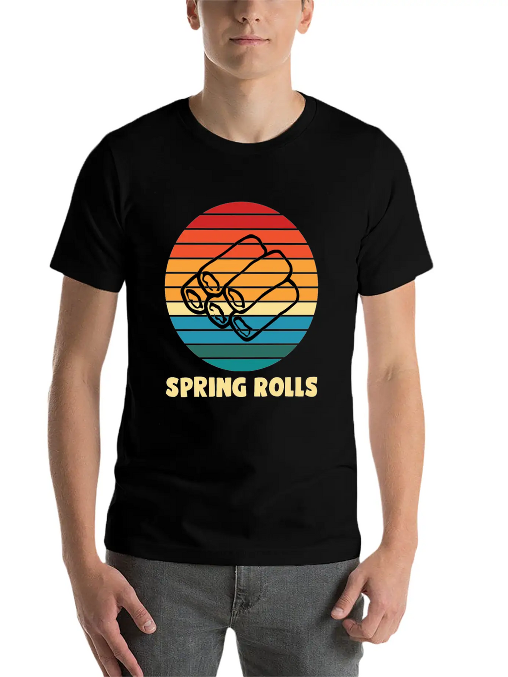 Spring Rolls Breathable Soft Cotton T-Shirt – Timeless Casual Look