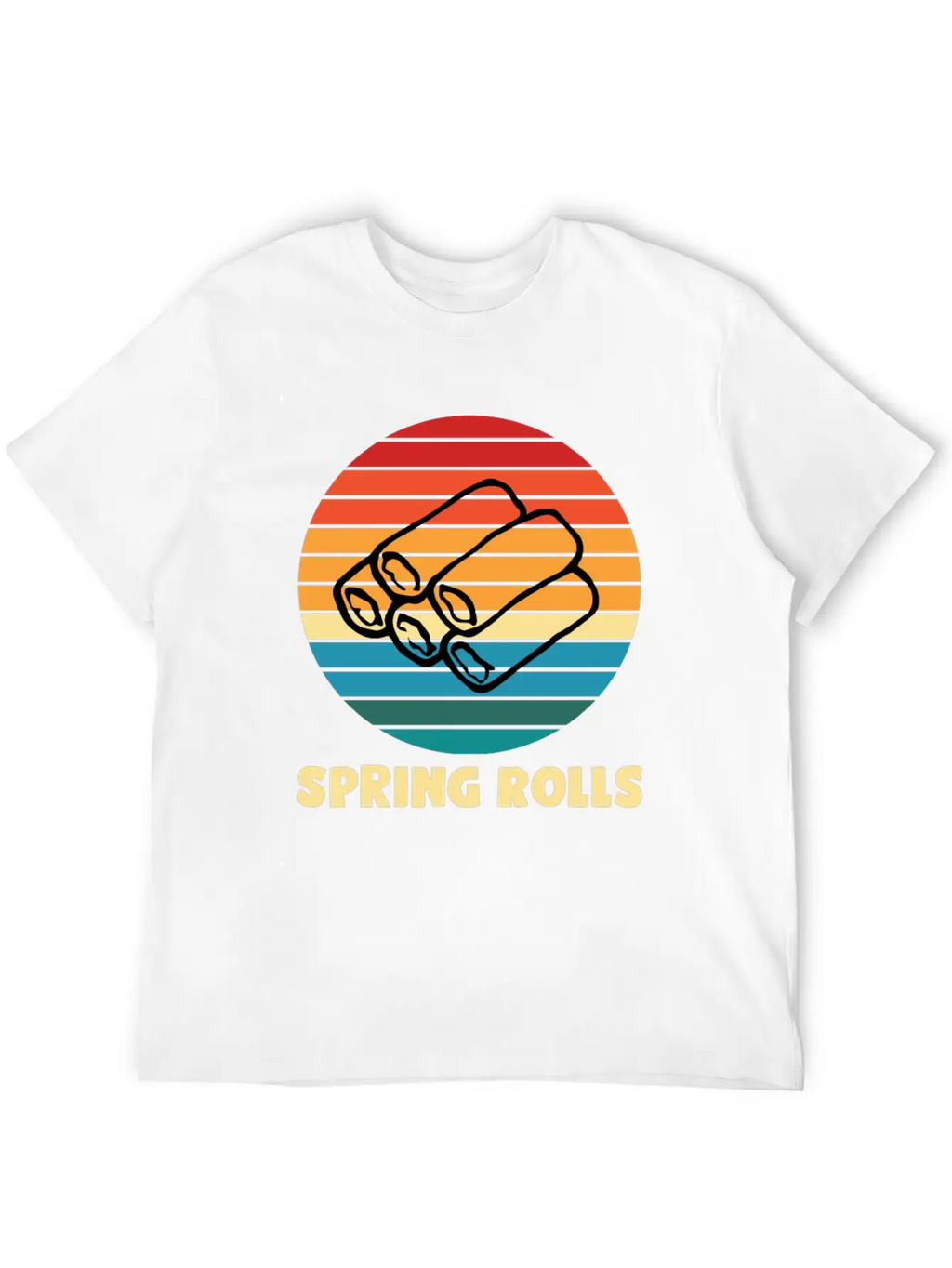 Spring Rolls Breathable Soft Cotton T-Shirt – Timeless Casual Look