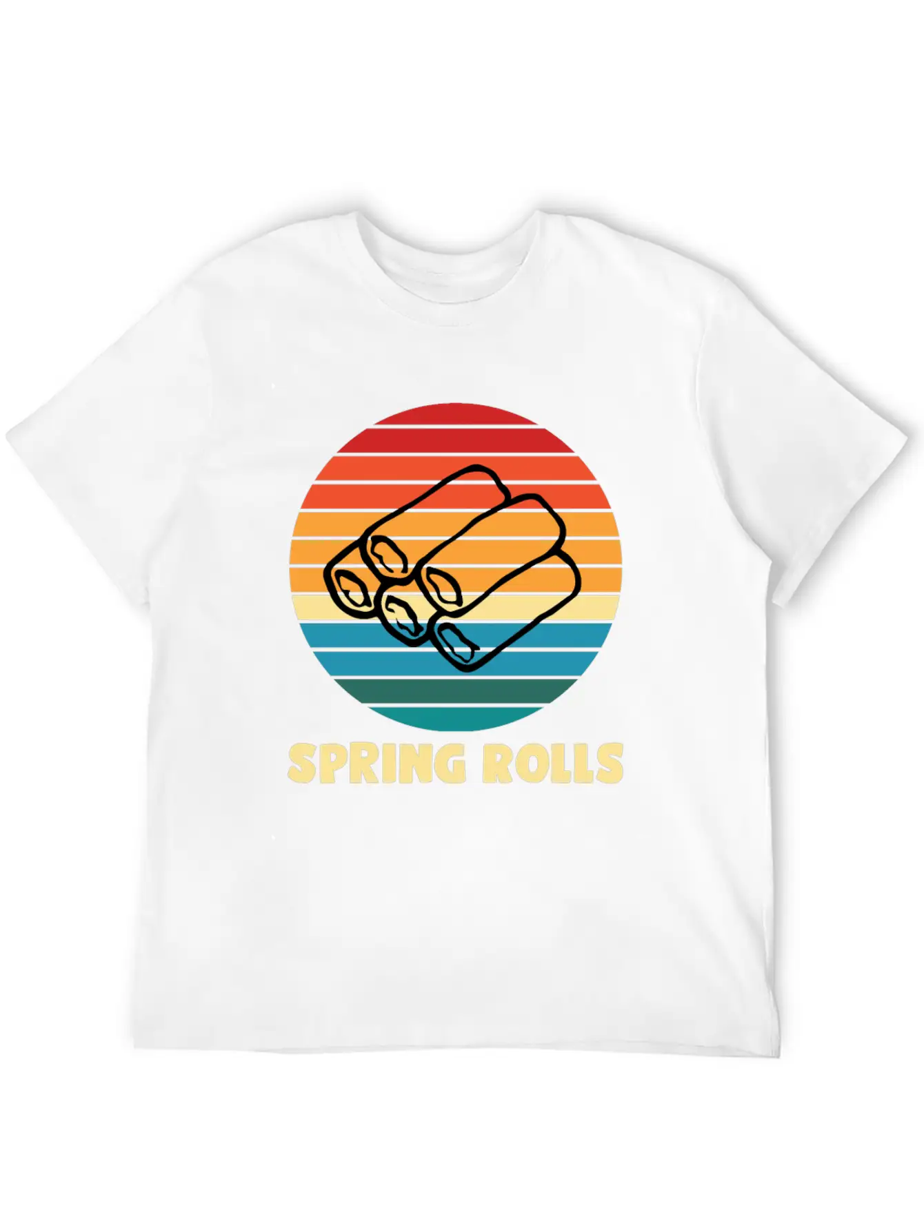 Spring Rolls Breathable Soft Cotton T-Shirt – Timeless Casual Look