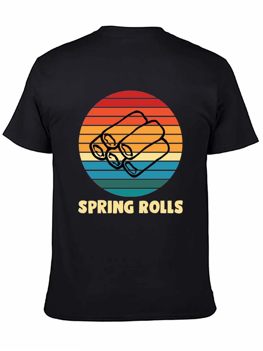 Spring Rolls Breathable Soft Cotton T-Shirt – Timeless Casual Look