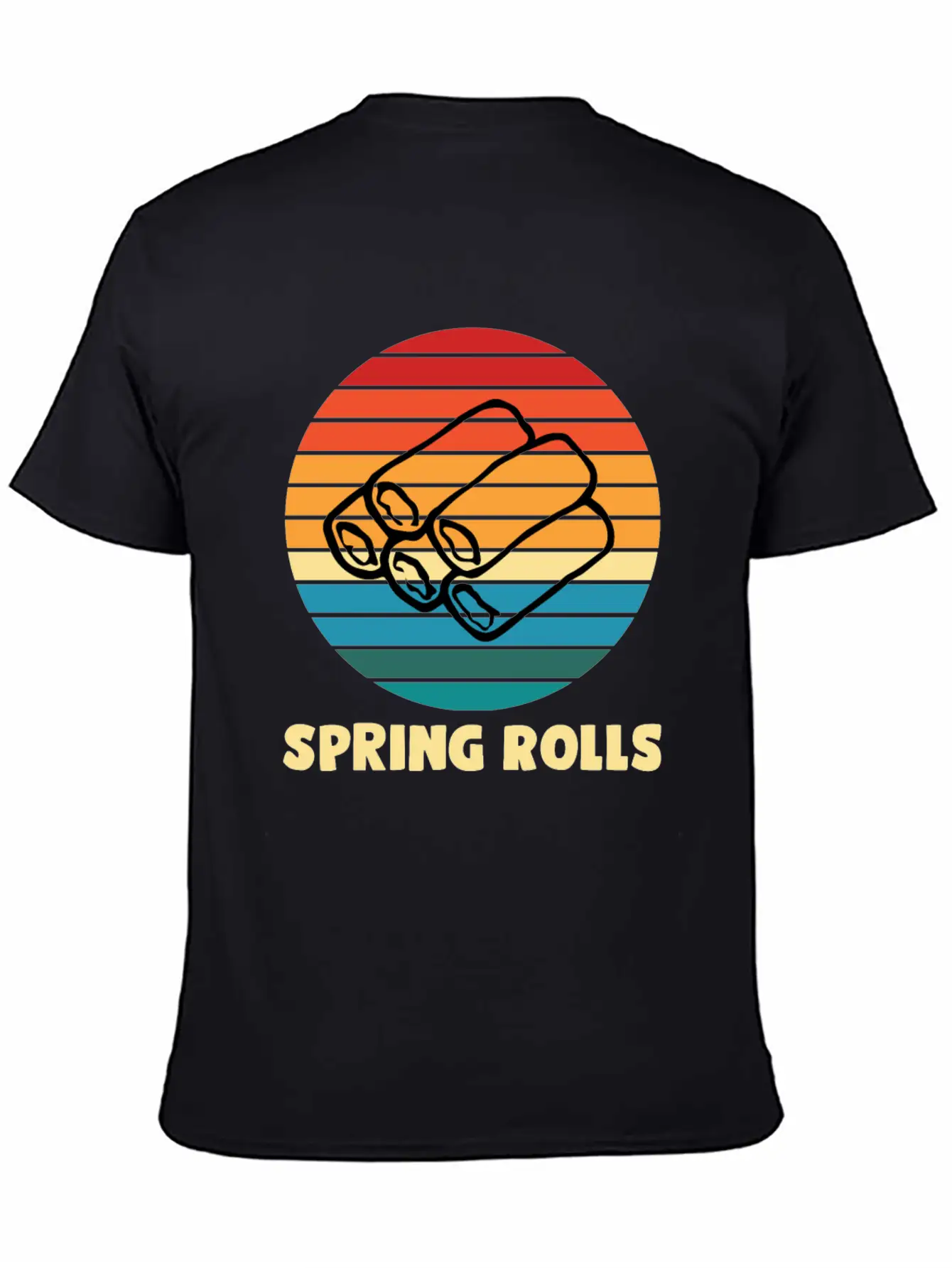 Spring Rolls Breathable Soft Cotton T-Shirt – Timeless Casual Look