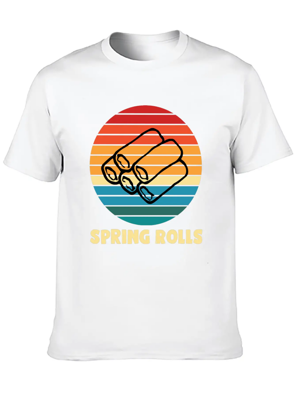 Spring Rolls Breathable Soft Cotton T-Shirt – Timeless Casual Look