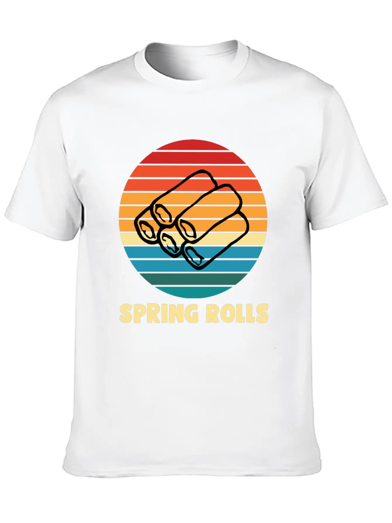 Spring Rolls Breathable Soft Cotton T-Shirt – Timeless Casual Look