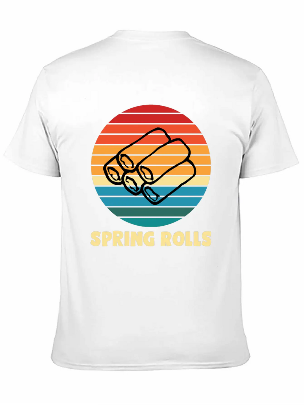 Spring Rolls Breathable Soft Cotton T-Shirt – Timeless Casual Look