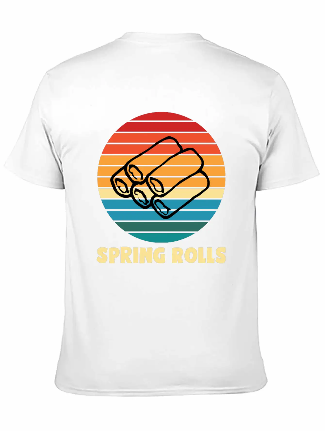 Spring Rolls Breathable Soft Cotton T-Shirt – Timeless Casual Look
