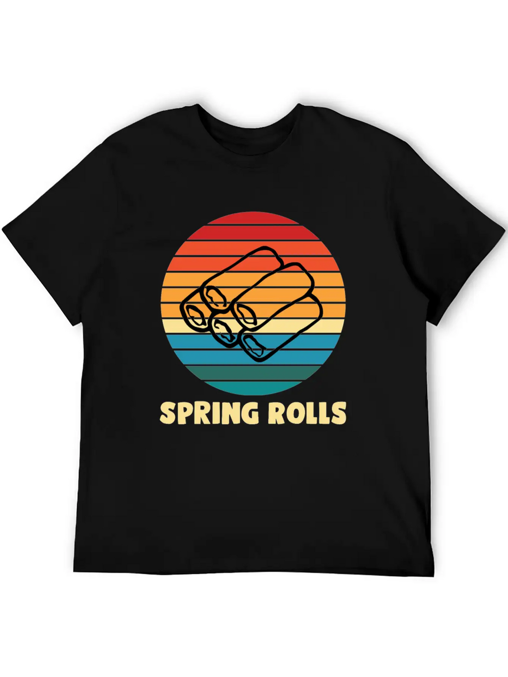 Spring Rolls Breathable Soft Cotton T-Shirt – Timeless Casual Look