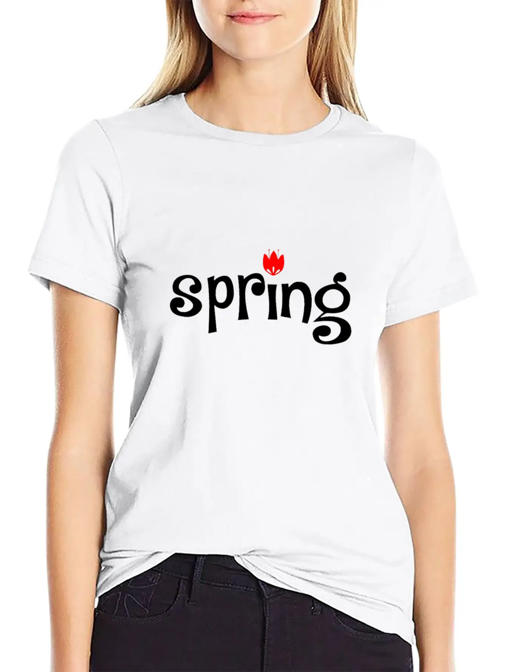 Spring Tulip Unisex Casual T-Shirt – Clean Design For Daily Comfort