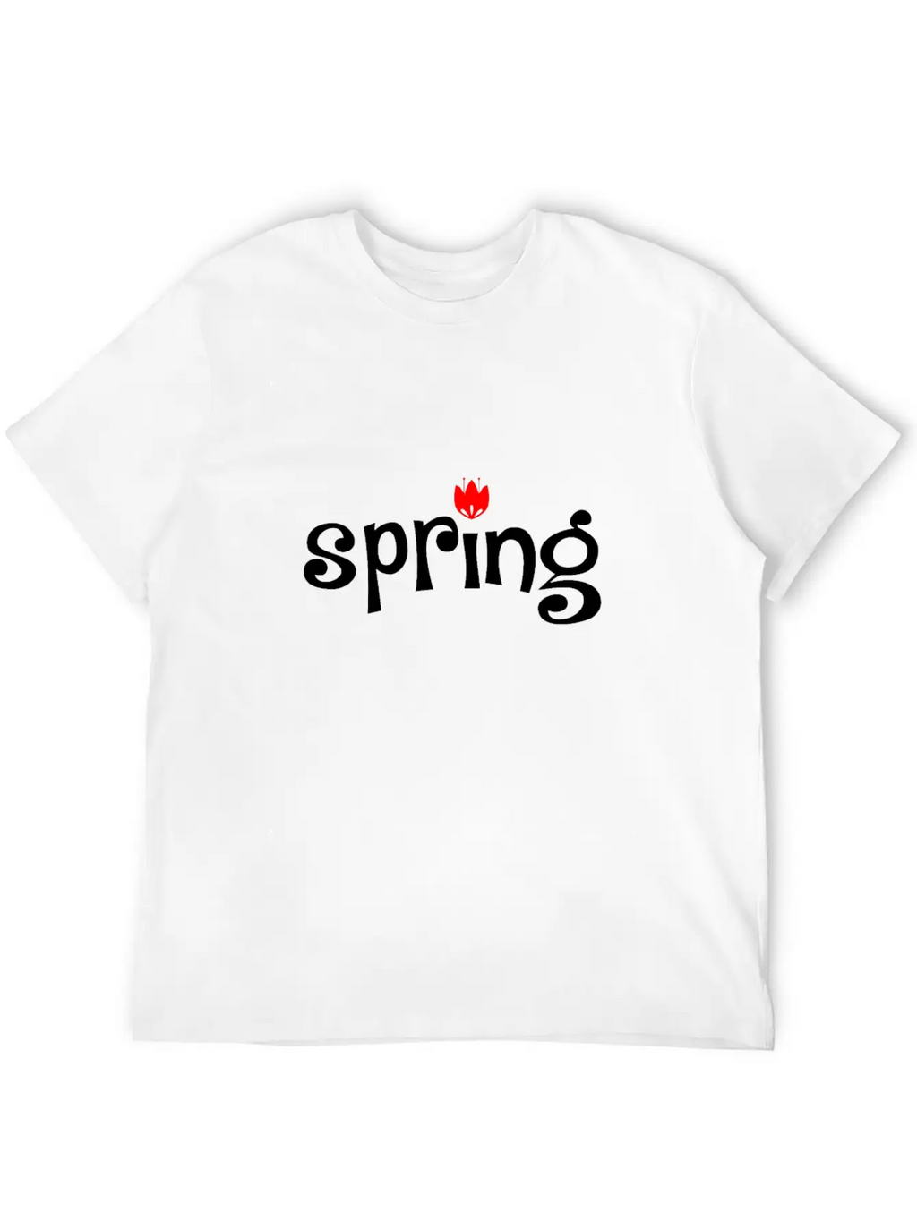 Spring Tulip Unisex Casual T-Shirt – Clean Design For Daily Comfort