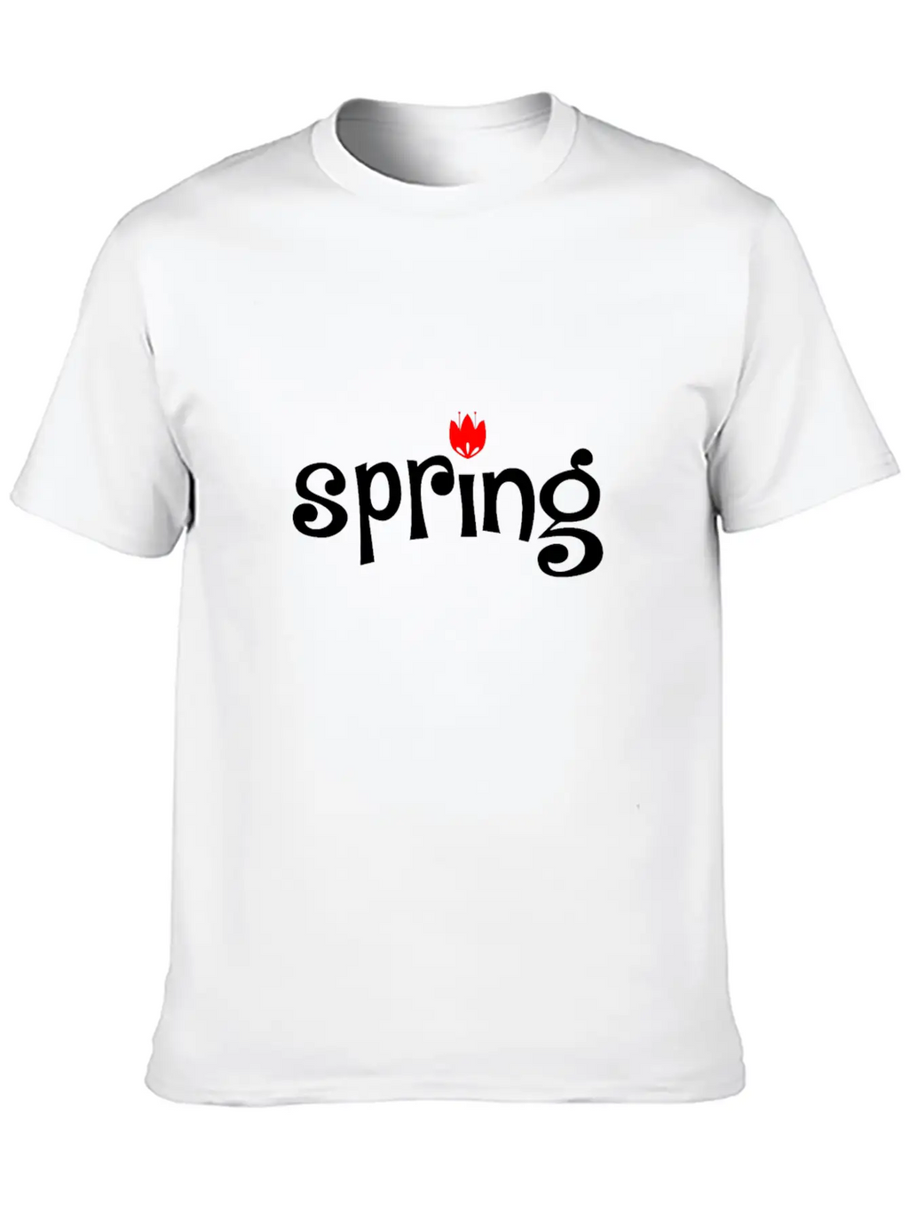 Spring Tulip Unisex Casual T-Shirt – Clean Design For Daily Comfort