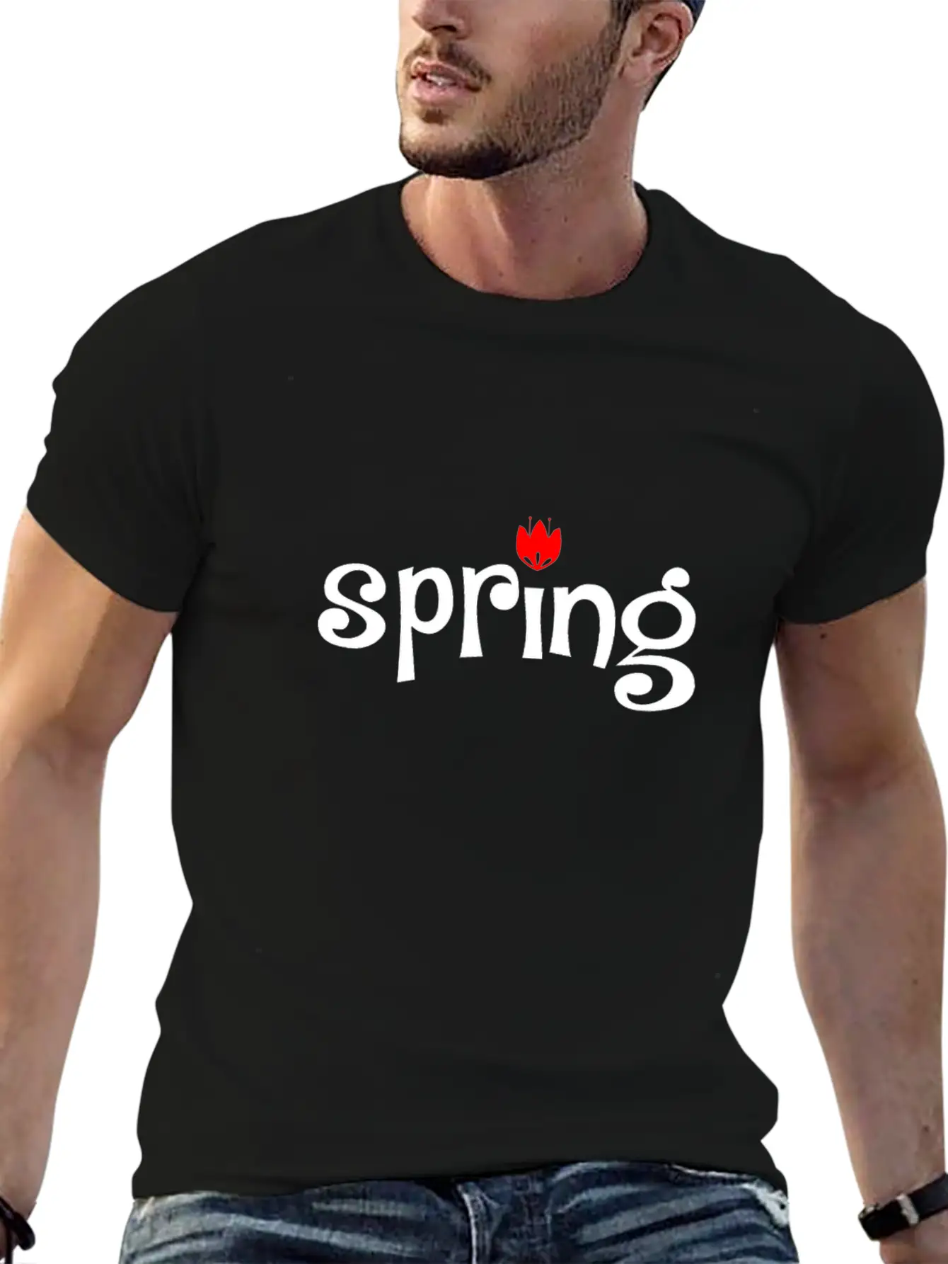 Spring Tulip Unisex Casual T-Shirt – Clean Design For Daily Comfort