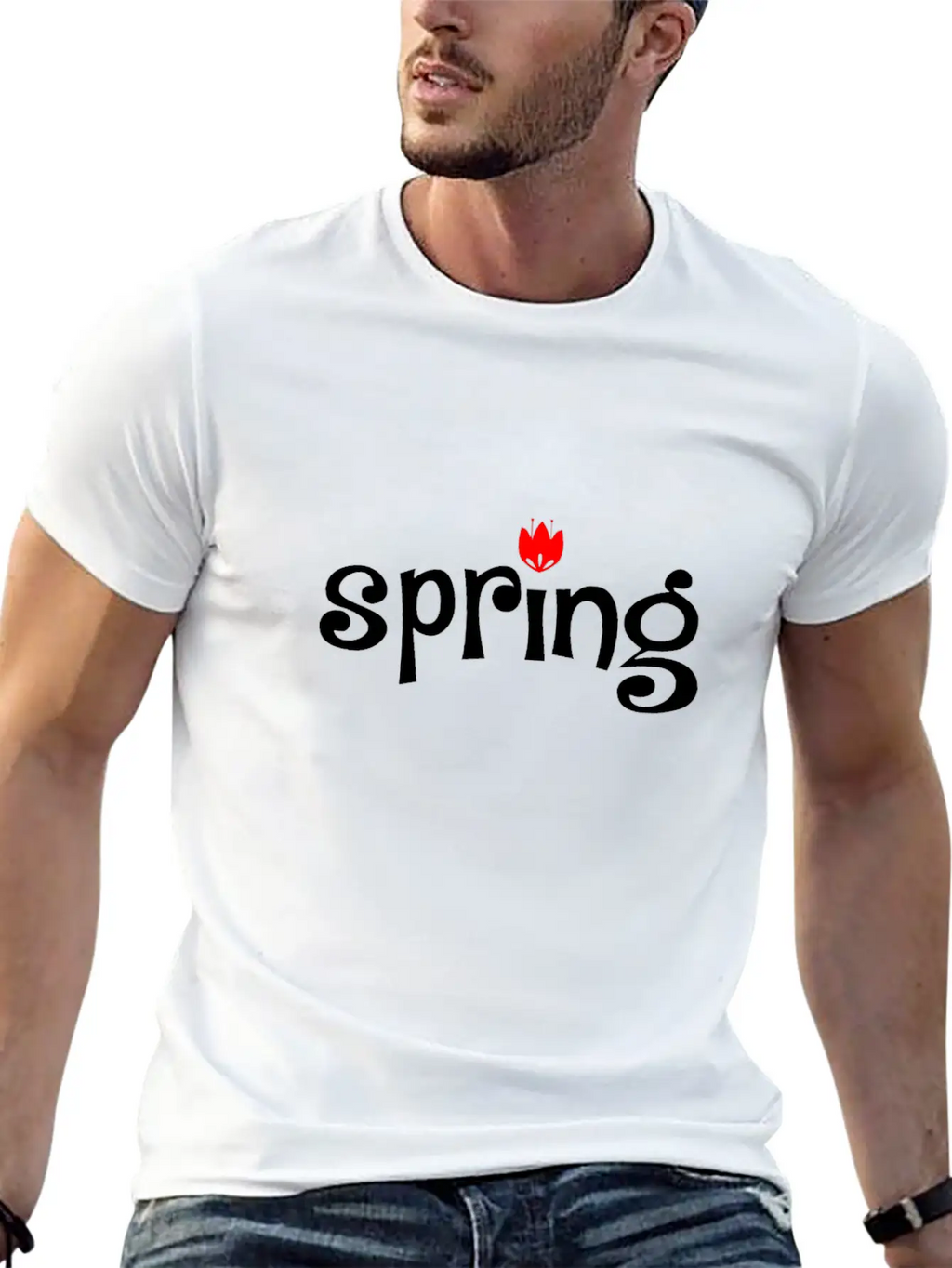 Spring Tulip Unisex Casual T-Shirt – Clean Design For Daily Comfort