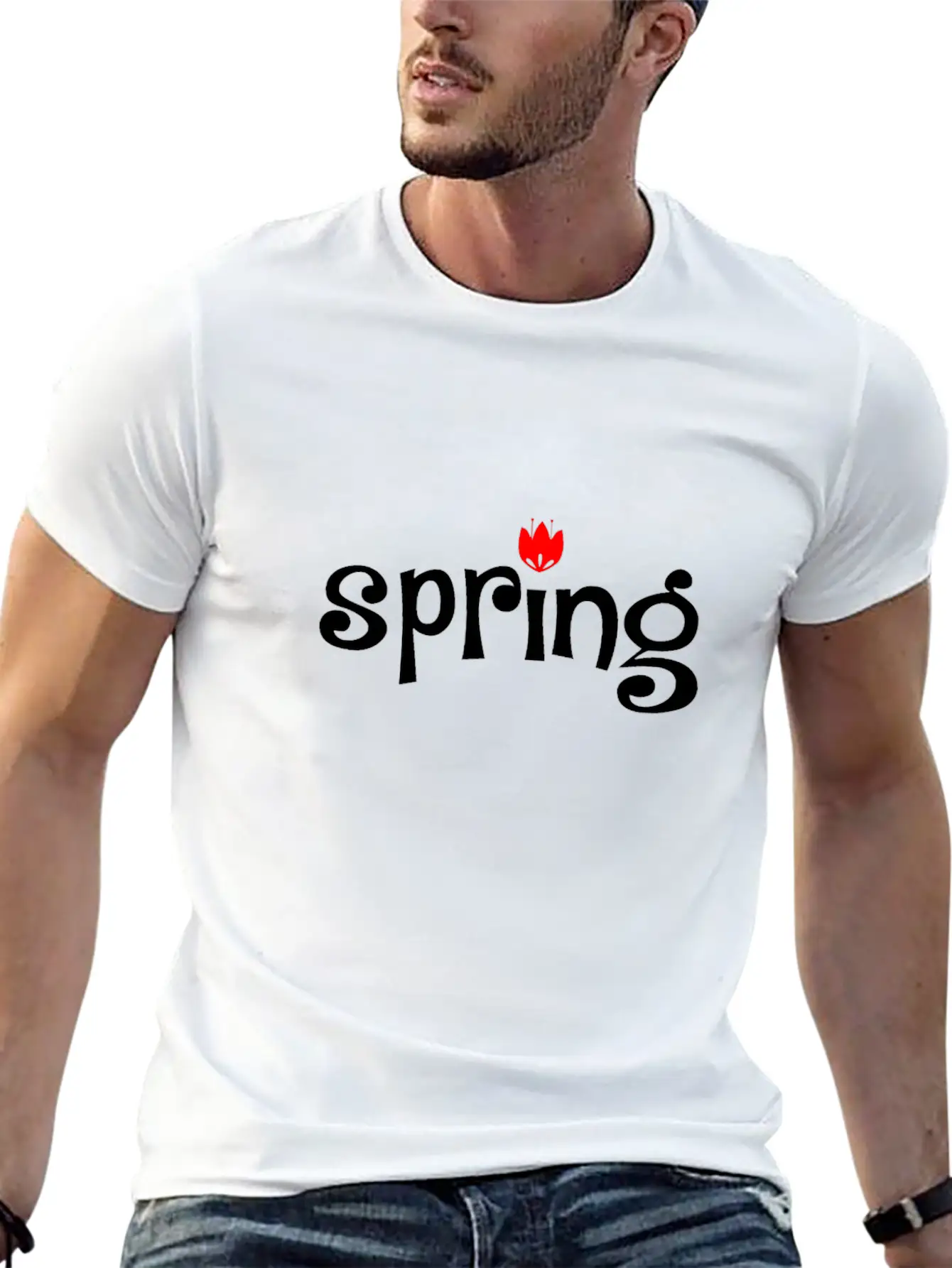 Spring Tulip Unisex Casual T-Shirt – Clean Design For Daily Comfort