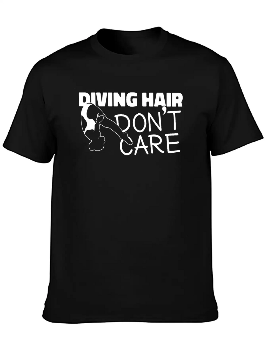 Springboard Diving Girl Diving Hair Dont Care Breathable Soft Cotton T-Shirt – Timeless Casual Look
