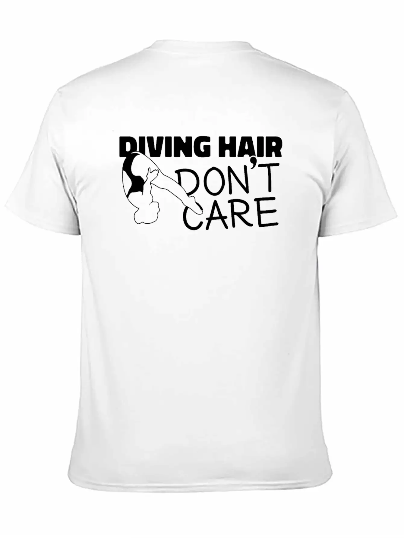 Springboard Diving Girl Diving Hair Dont Care Breathable Soft Cotton T-Shirt – Timeless Casual Look