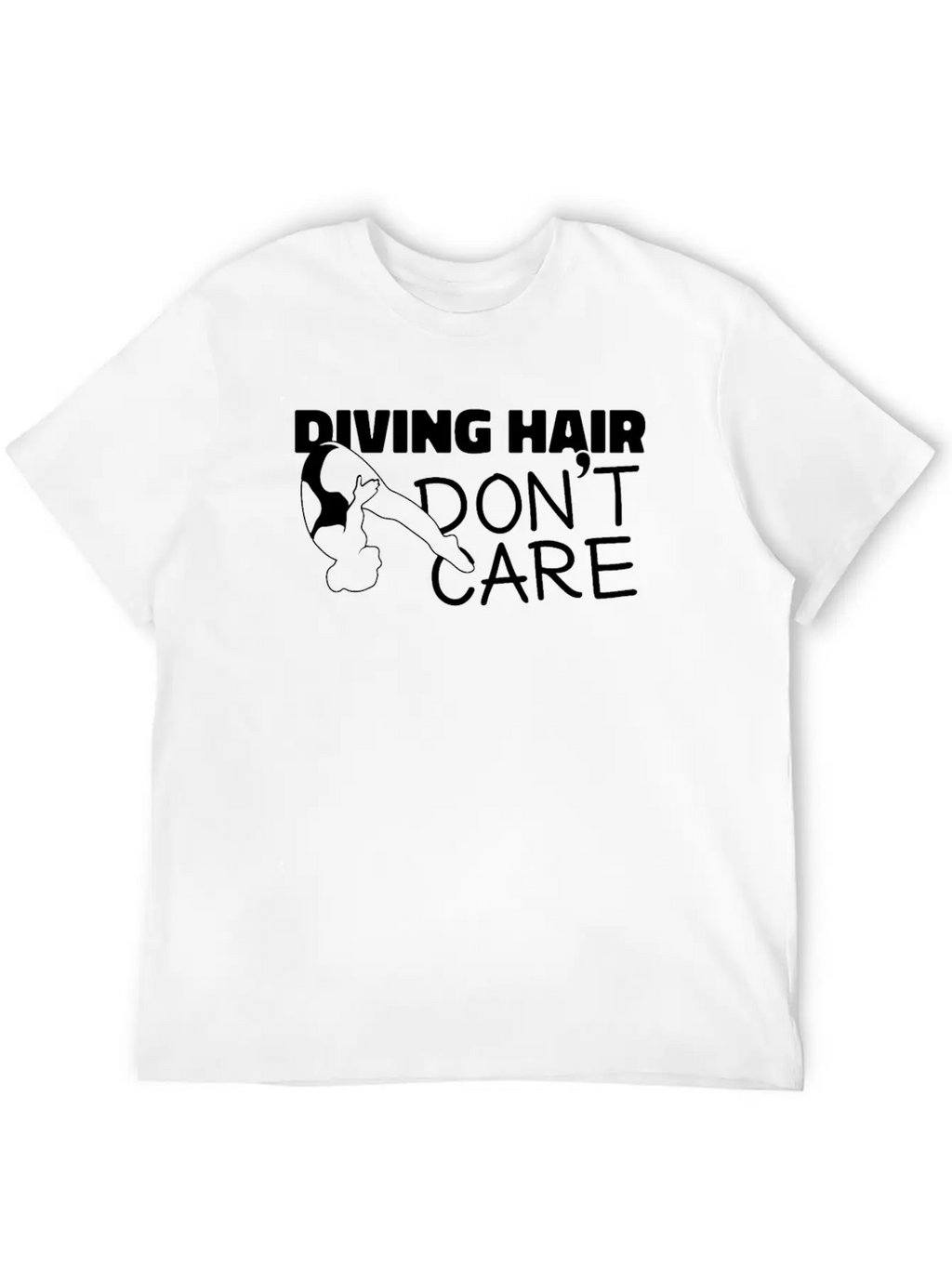 Springboard Diving Girl Diving Hair Dont Care Breathable Soft Cotton T-Shirt – Timeless Casual Look
