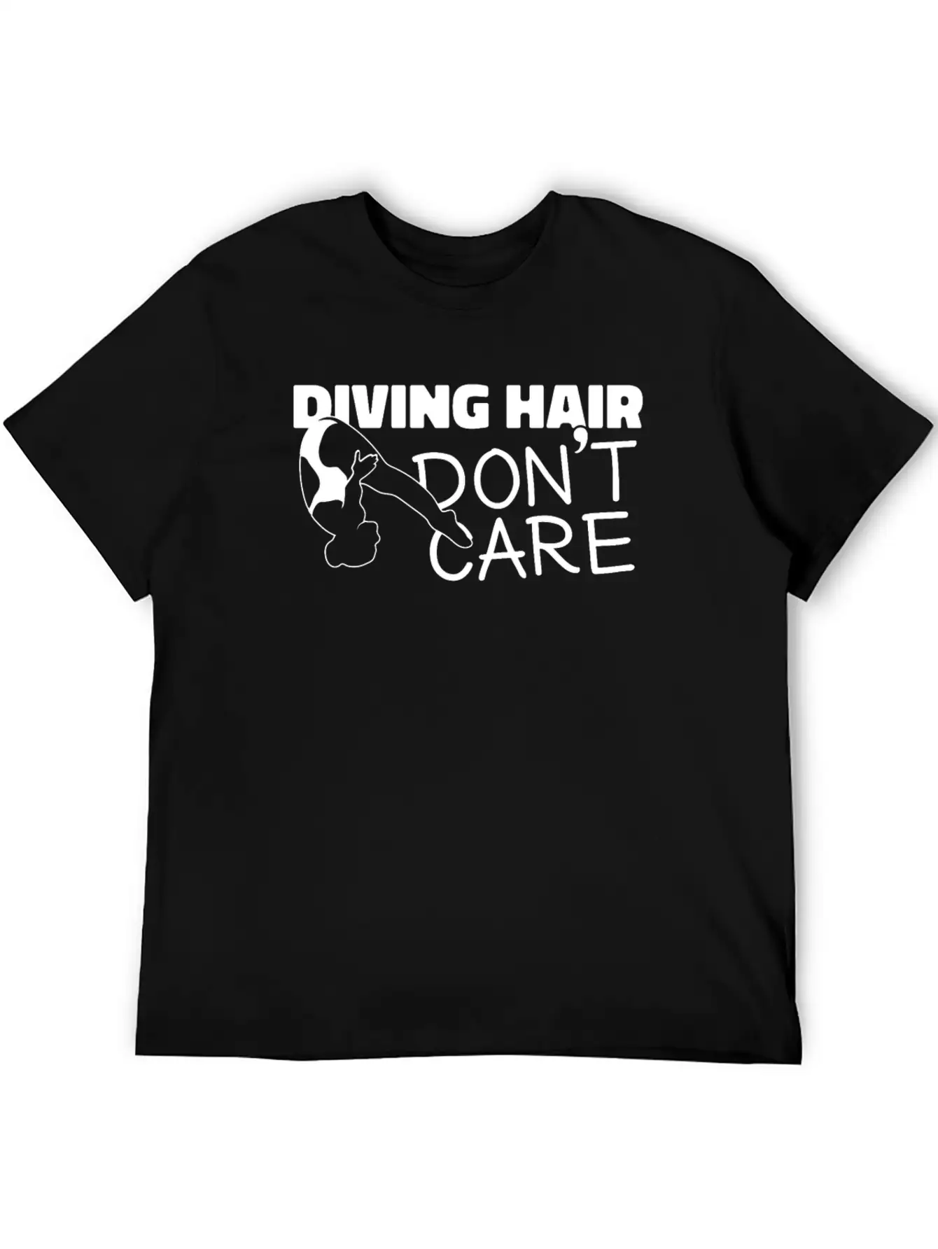 Springboard Diving Girl Diving Hair Dont Care Breathable Soft Cotton T-Shirt – Timeless Casual Look
