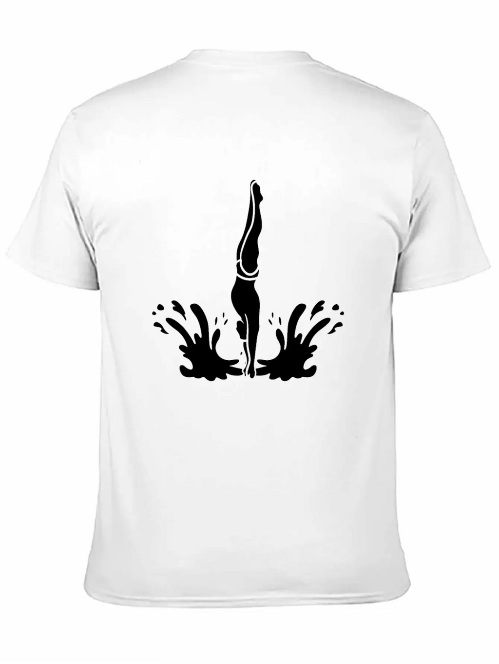 Springboard Diving Splash Essential Cotton Tee For Daily Outfits – Unisex Style